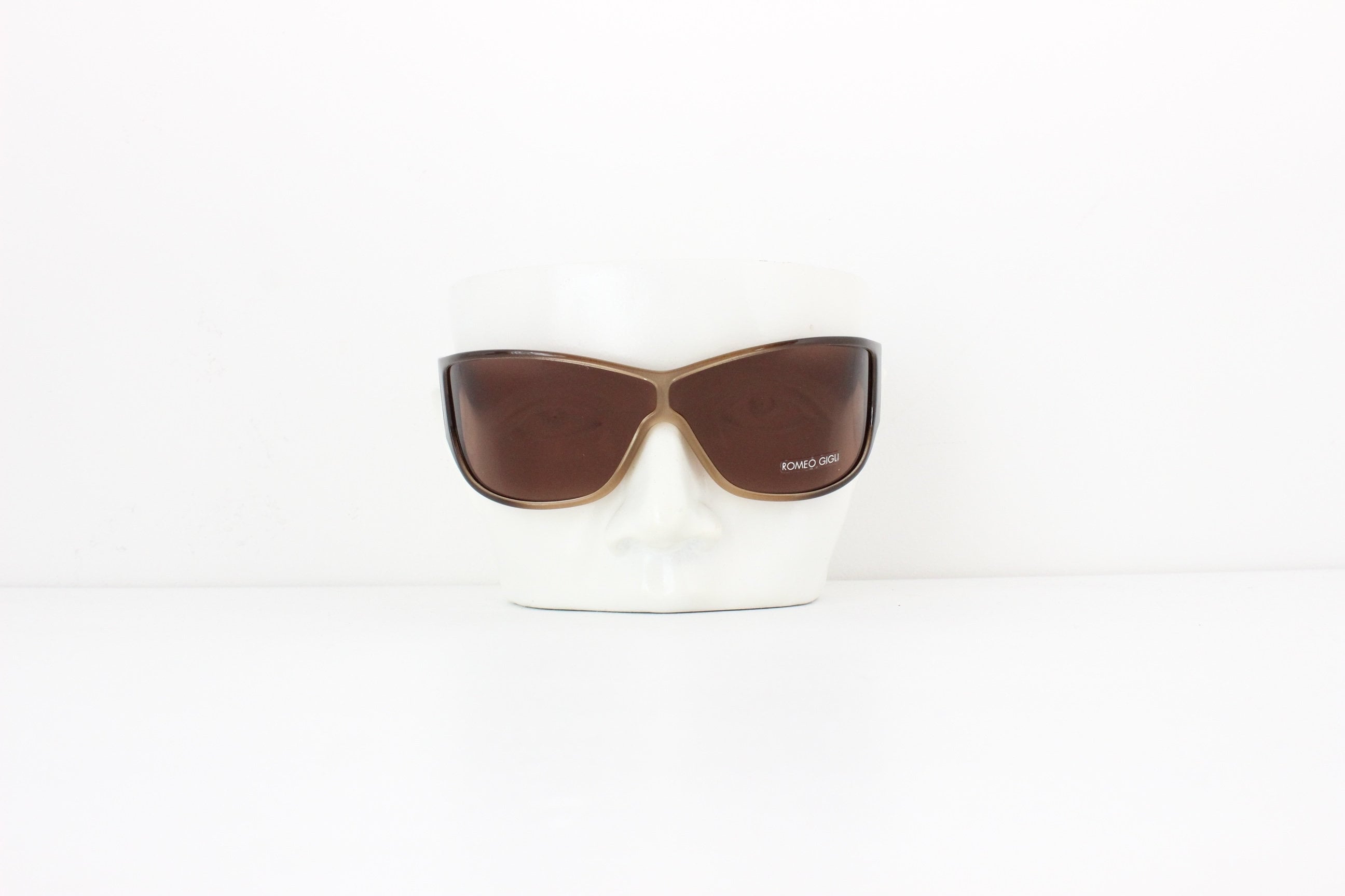 90s ROMEO GIGLI Wraparound Shield Sunglasses