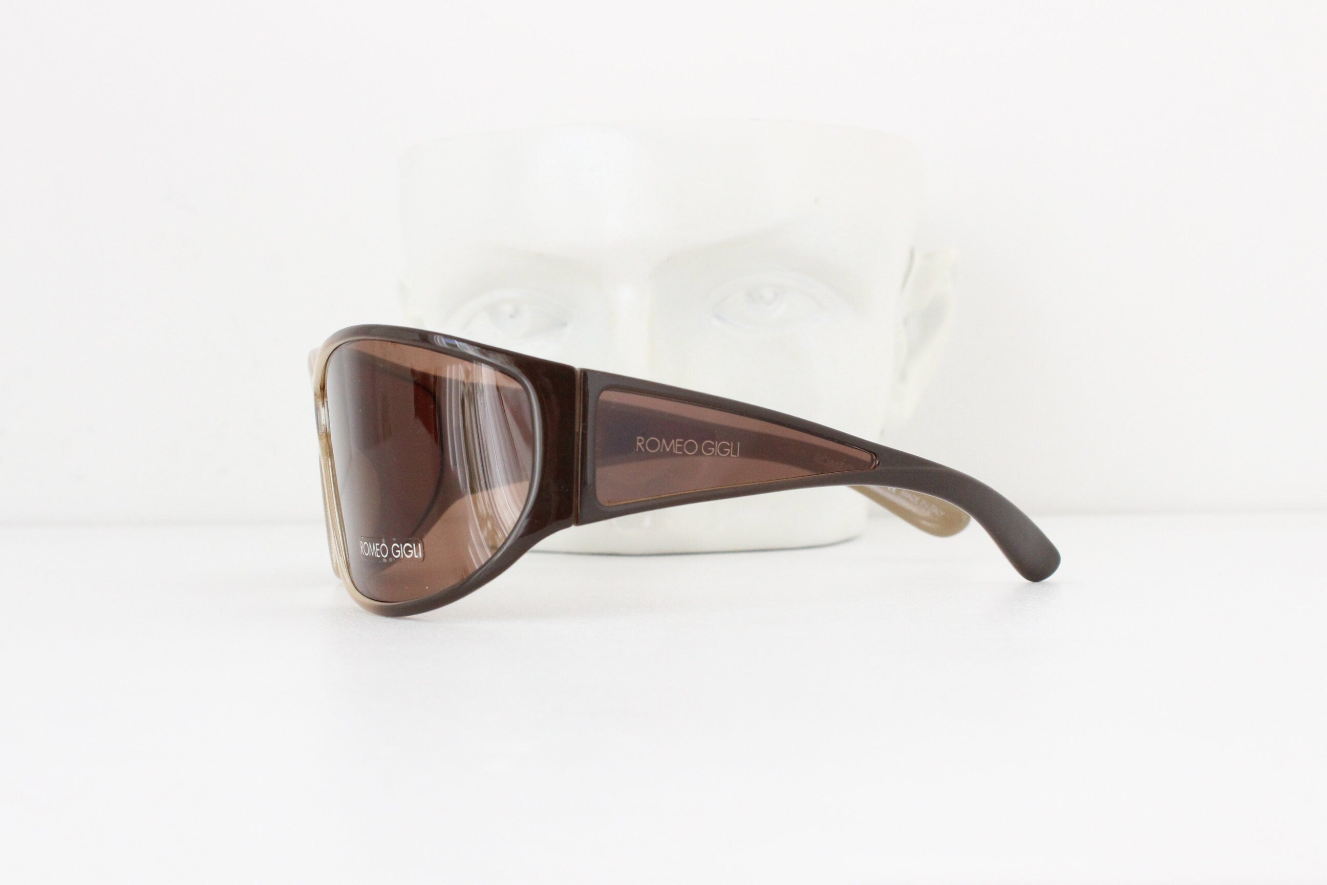 90s ROMEO GIGLI Wraparound Shield Sunglasses