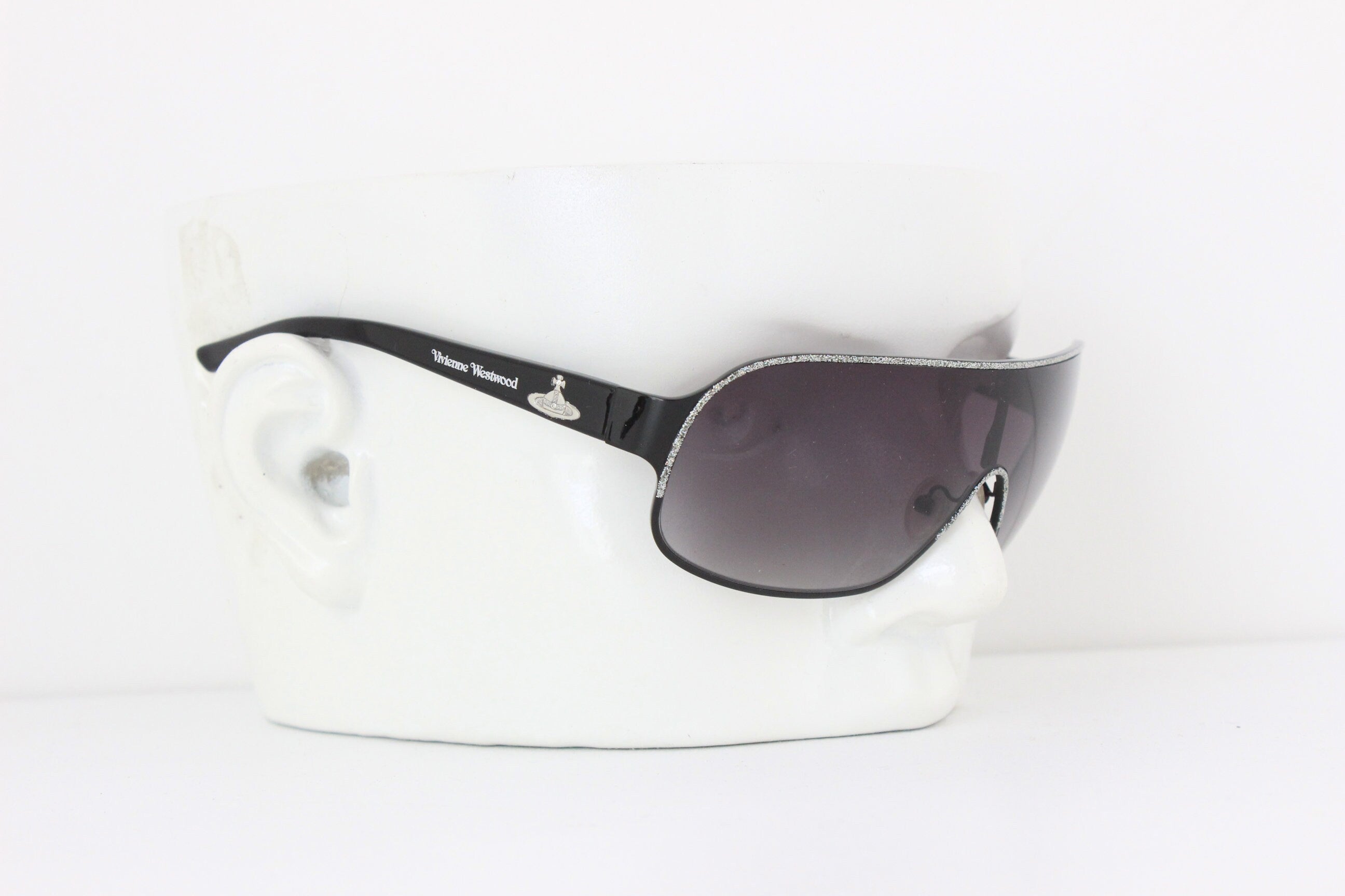 Y2K Vivienne Westwood Techno Mask Sunglasses