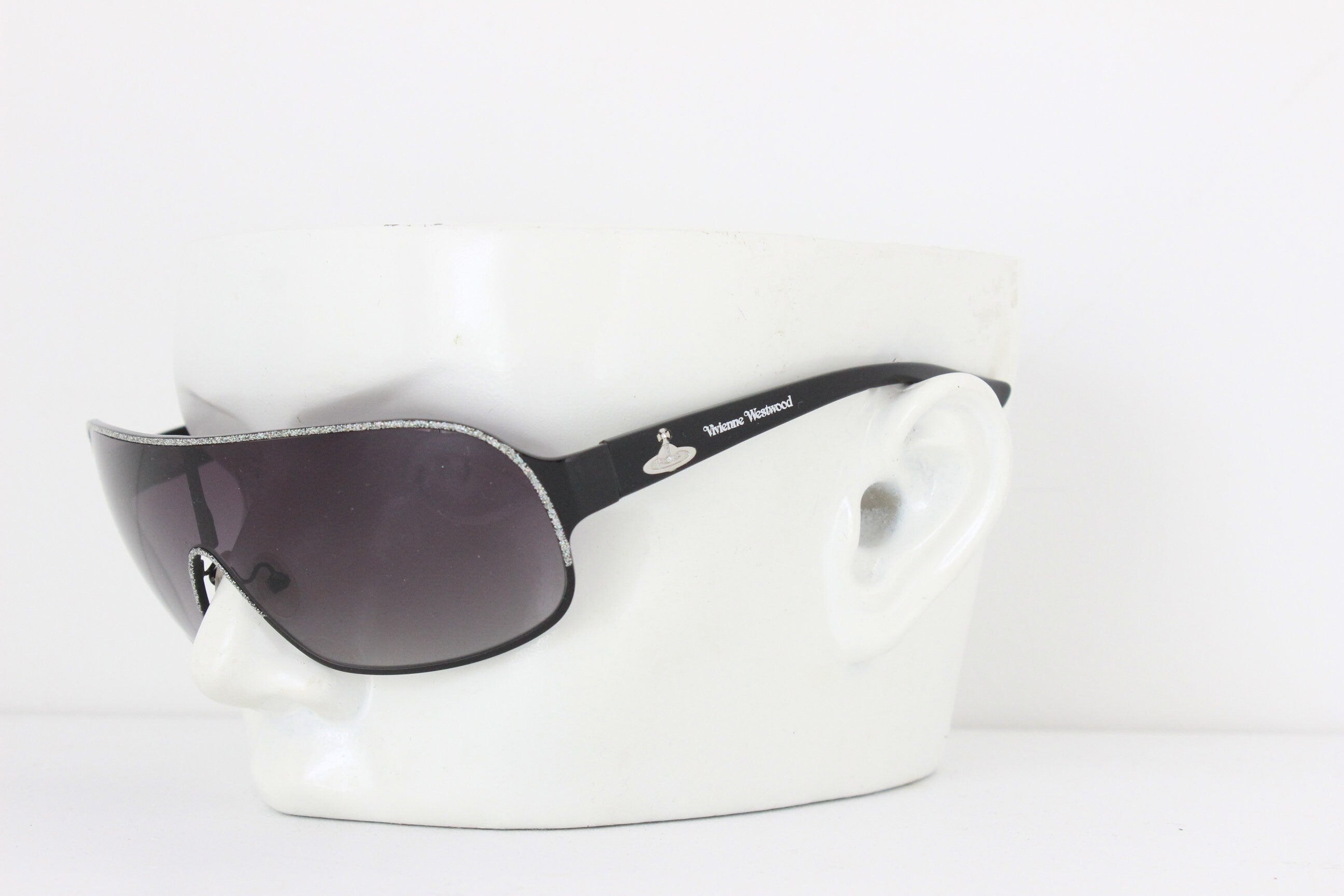 Y2K Vivienne Westwood Techno Mask Sunglasses