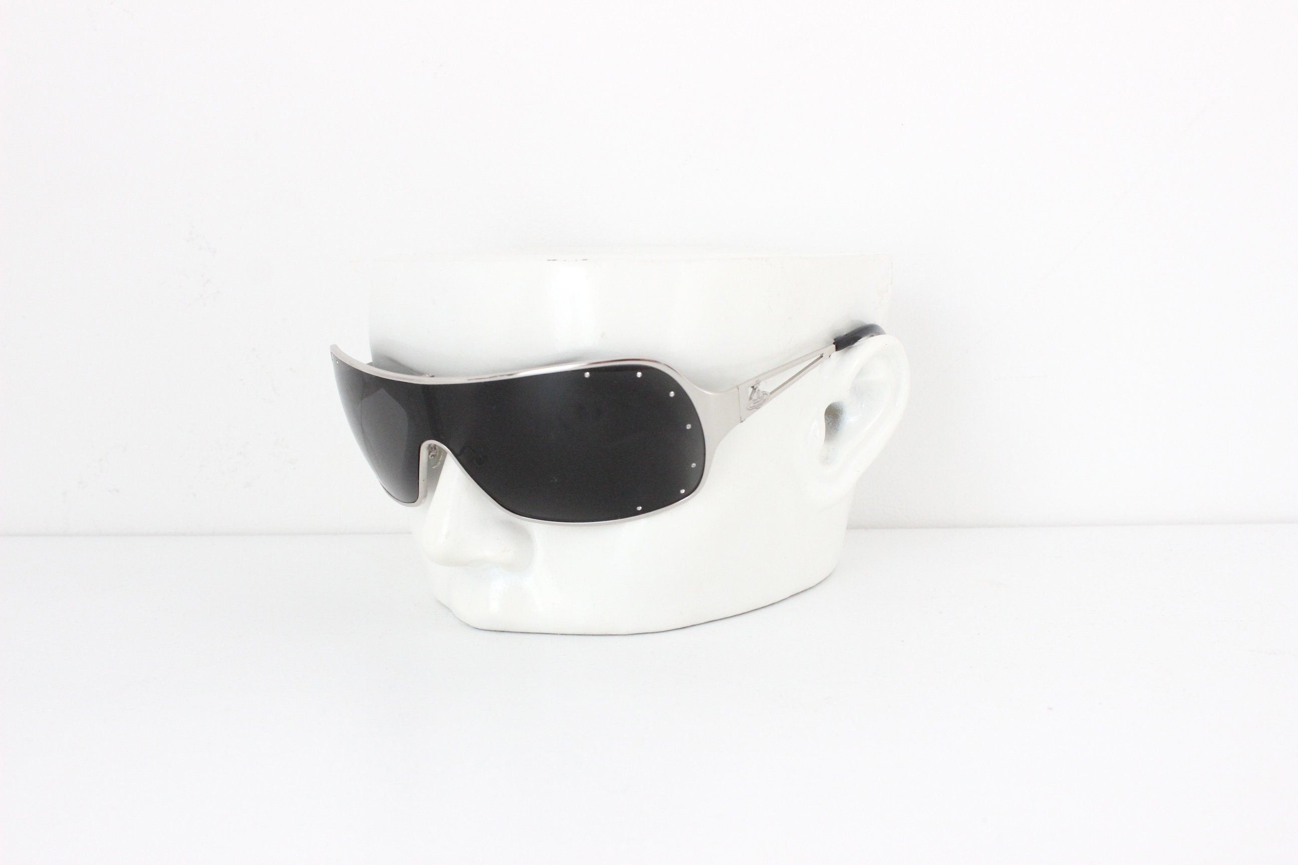 Y2K Vivienne Westwood Shield Logo Sunglasses