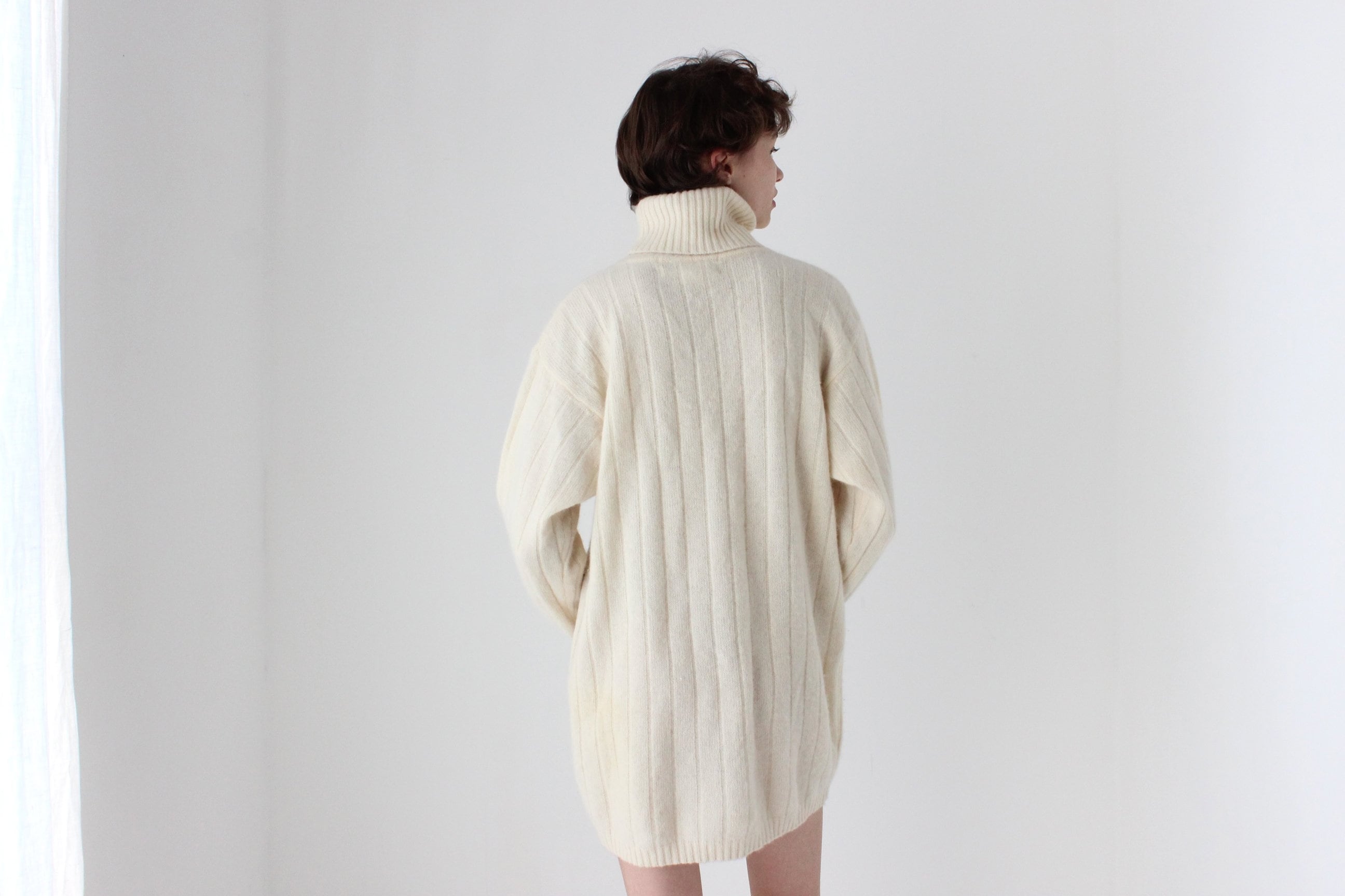 90s Lambswool & Angora Soft Sweater Dress