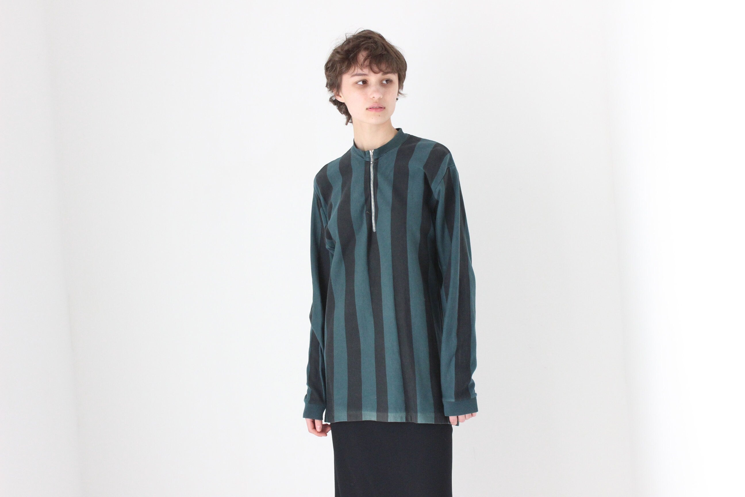 90s Marcs Striped Cotton Long Sleeve Jersey Sweatshirt