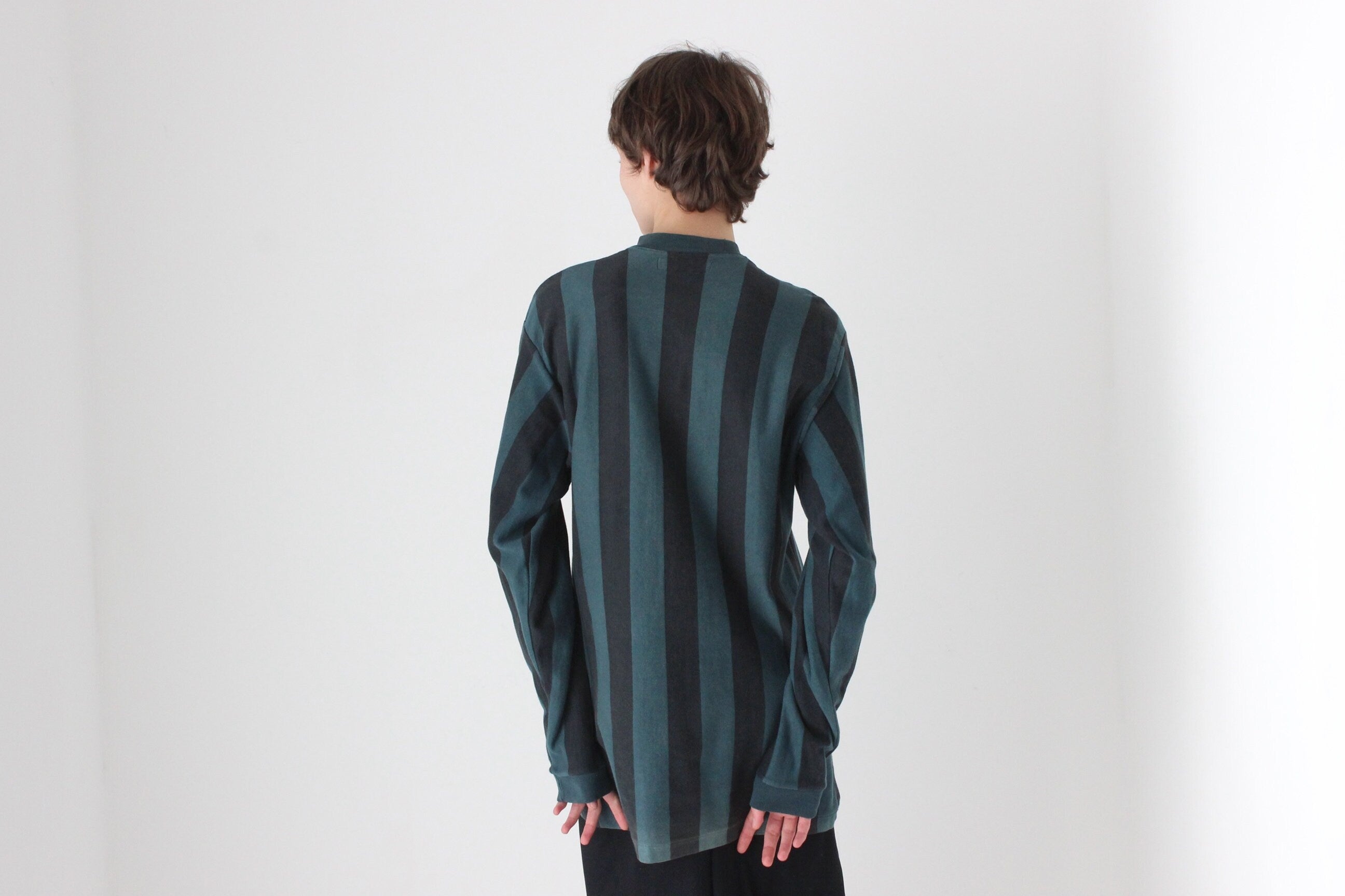 90s Marcs Striped Cotton Long Sleeve Jersey Sweatshirt