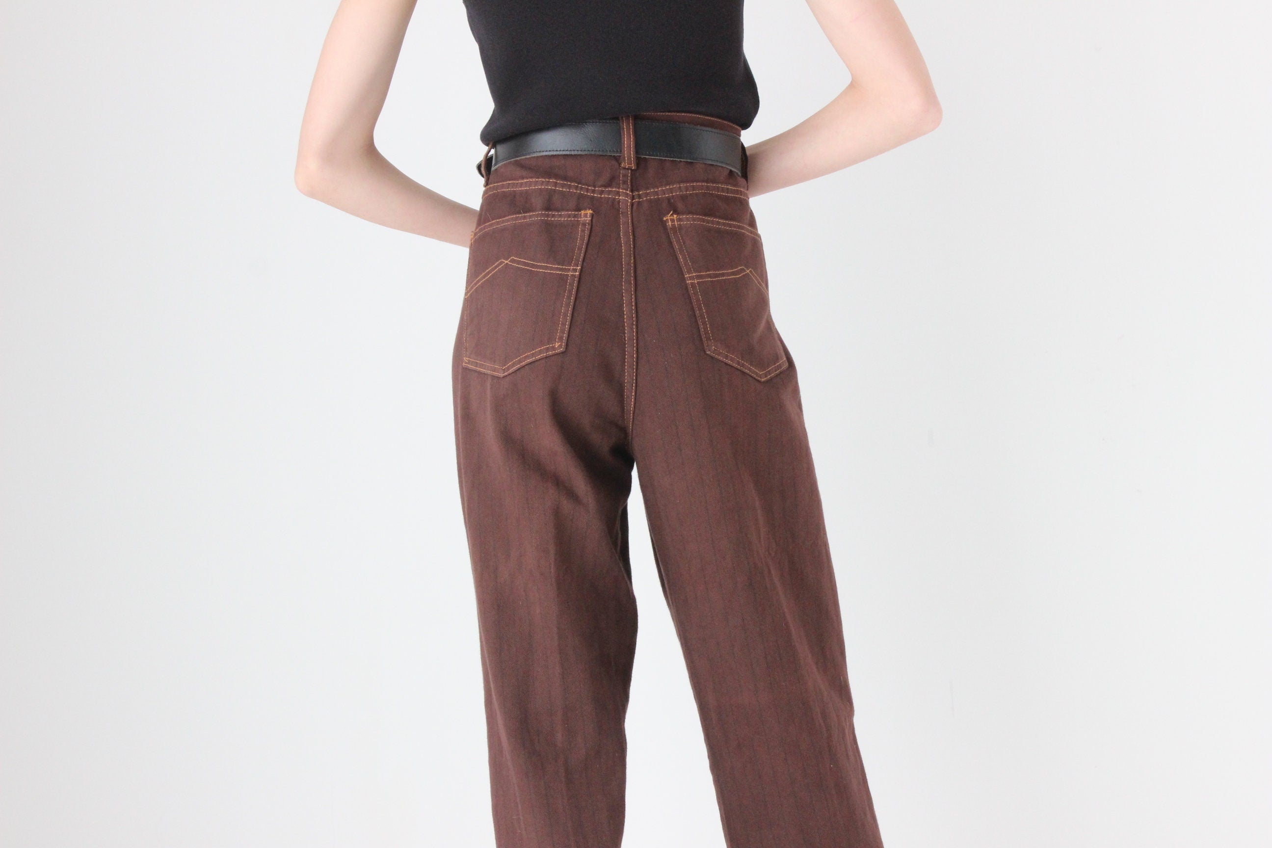 90s Chocolate Soft, Relaxed Denim Mom Jeans