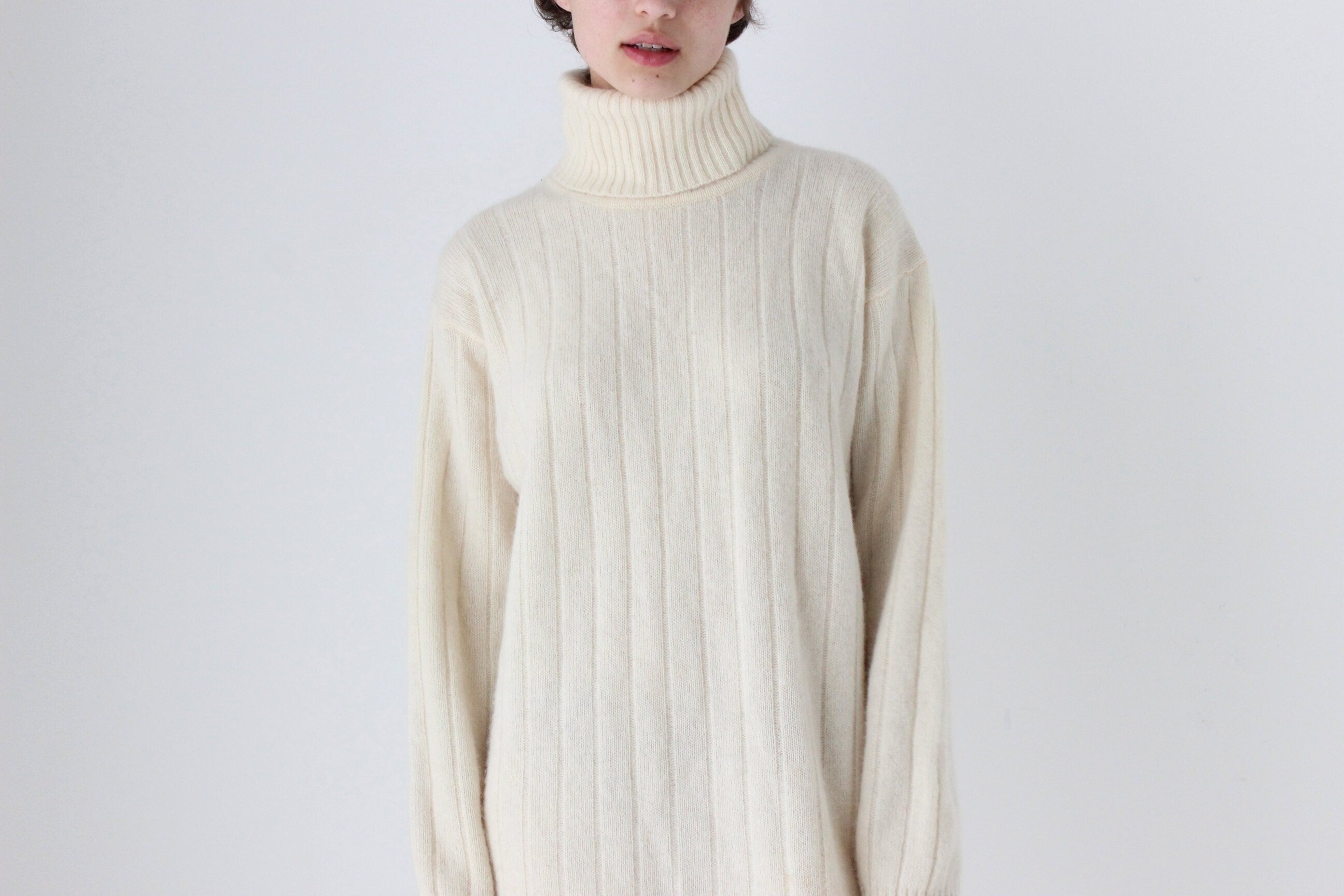 90s Lambswool & Angora Soft Sweater Dress