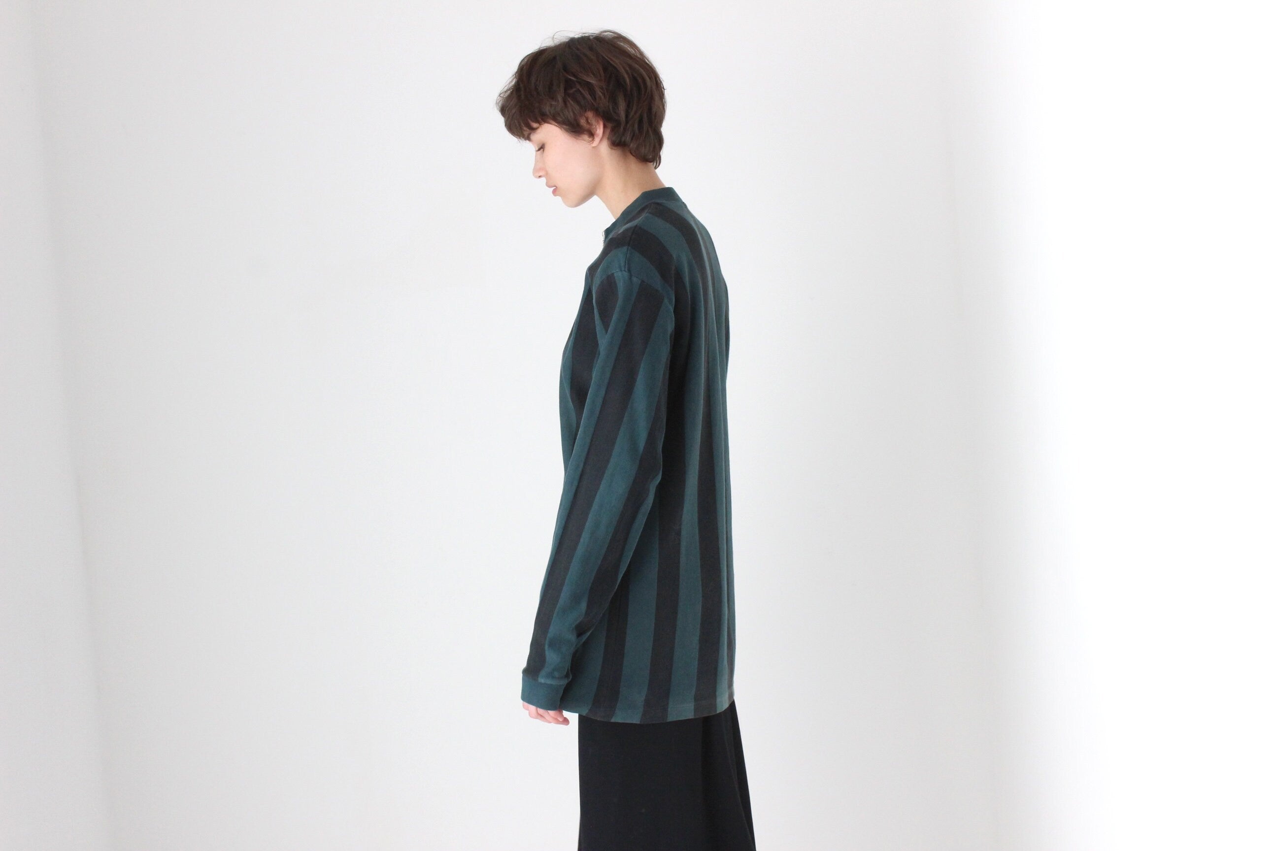 90s Marcs Striped Cotton Long Sleeve Jersey Sweatshirt