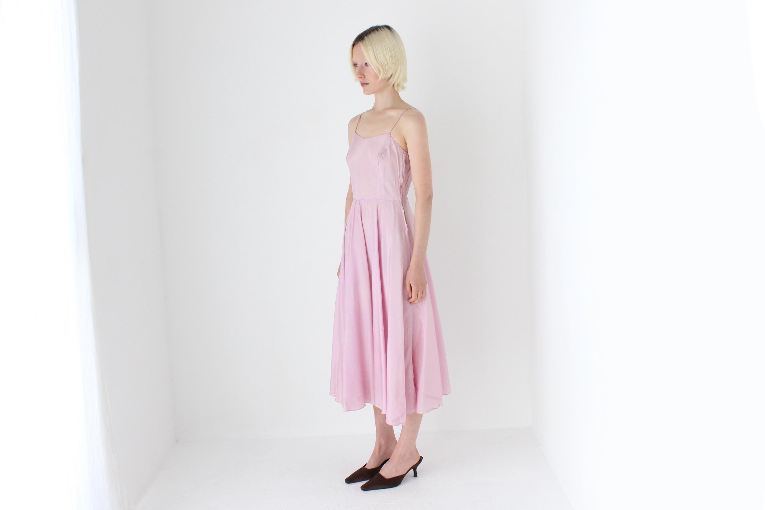 Dreamy 1950s Handmade Pastel Slip Dress