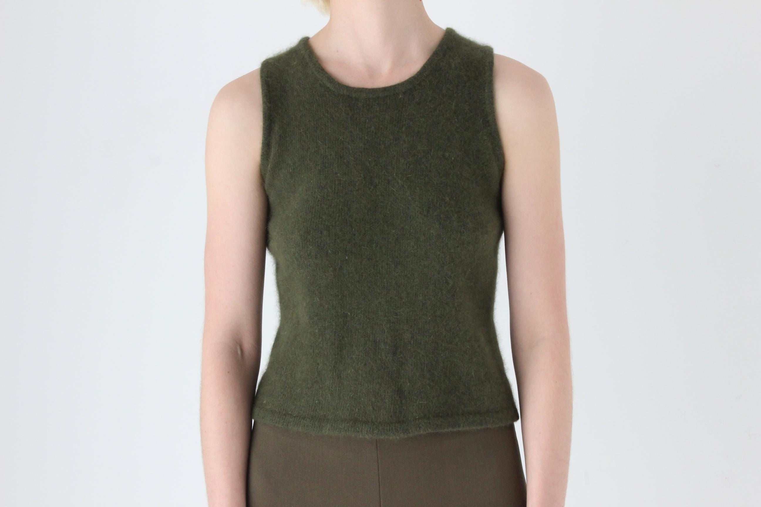 90s Angora & Wool Knit Tank Top