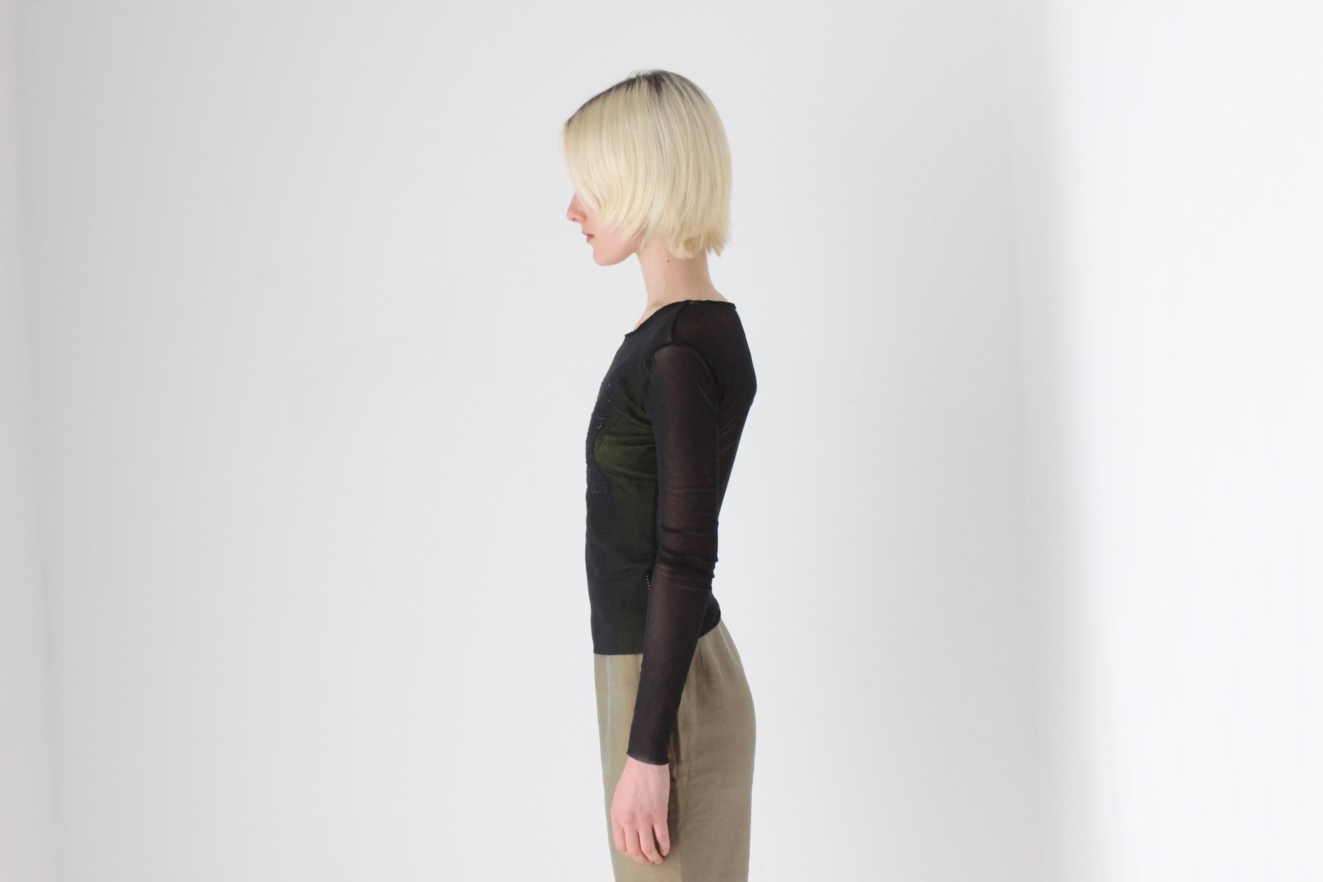 Y2K Mesh Top by Cult Italian Label Sisley