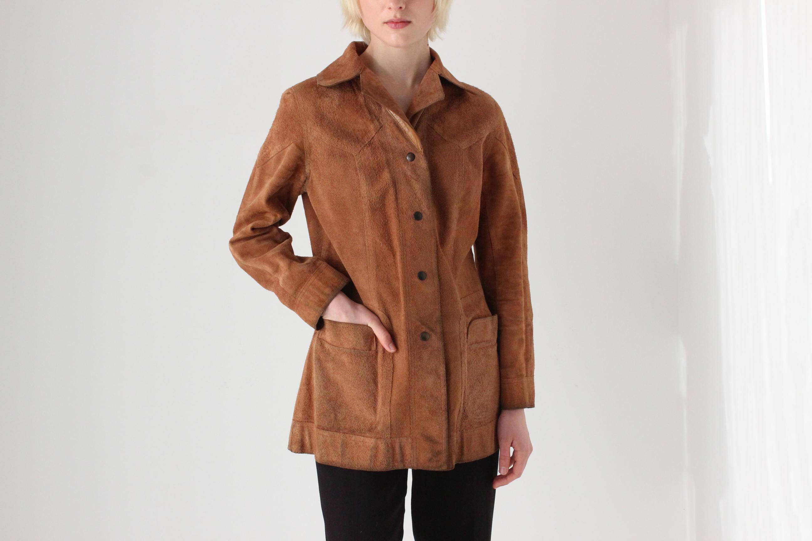 1970s REVERSIBLE / Double Sided Leather & Suede Jacket