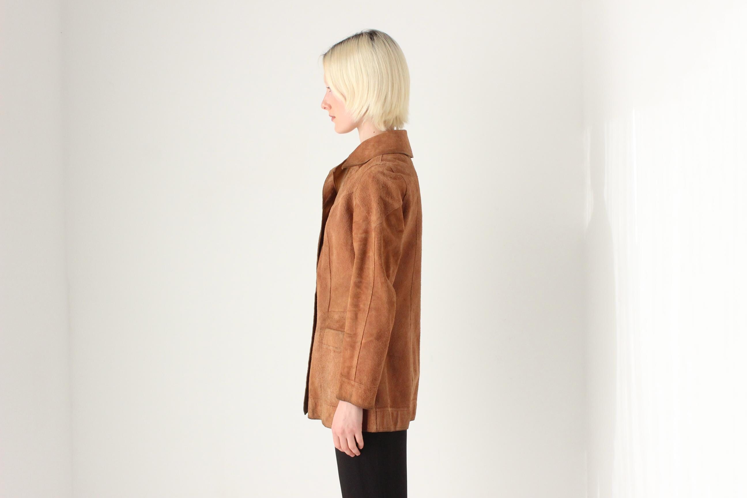 1970s REVERSIBLE / Double Sided Leather & Suede Jacket