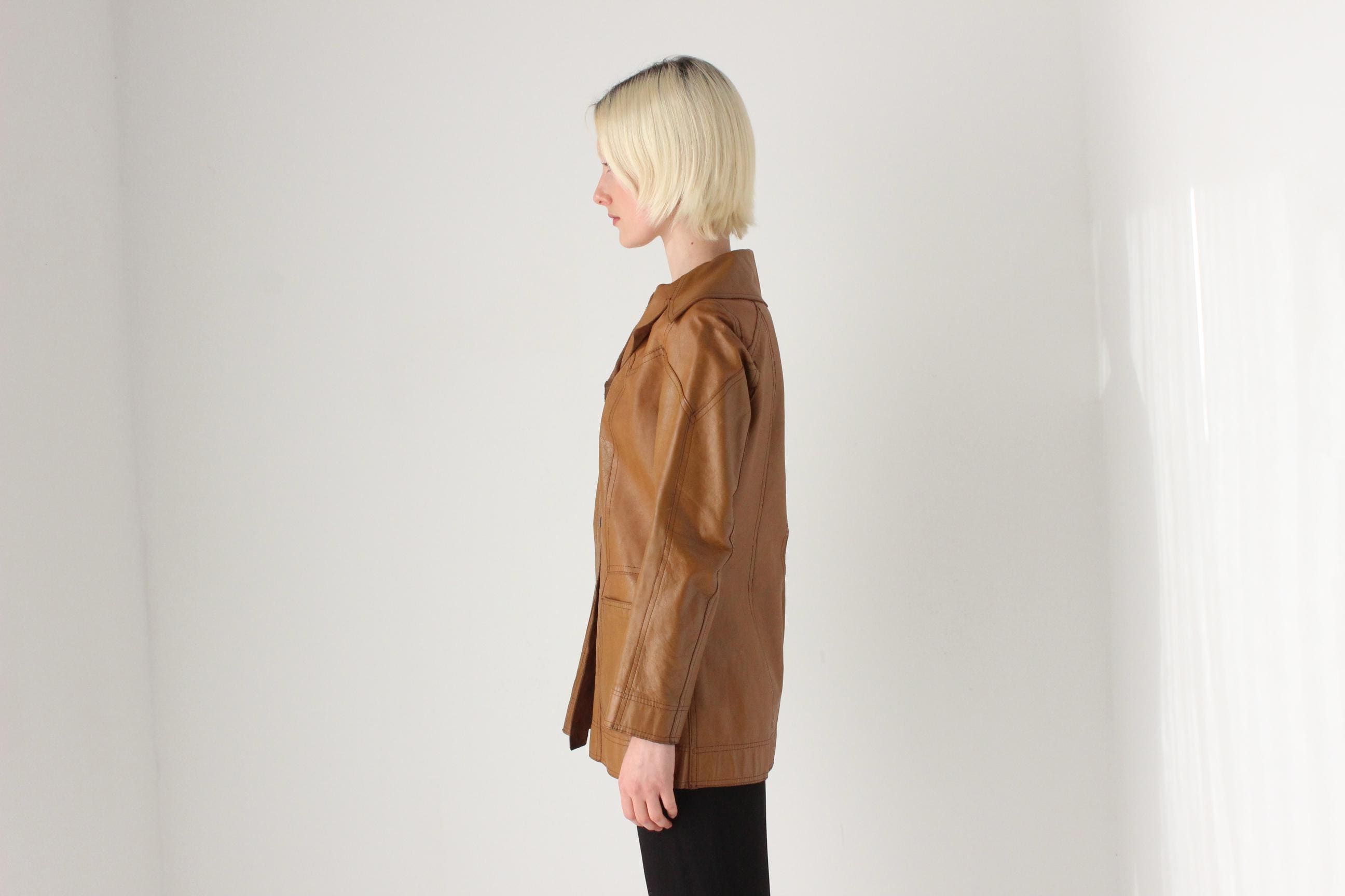 1970s REVERSIBLE / Double Sided Leather & Suede Jacket