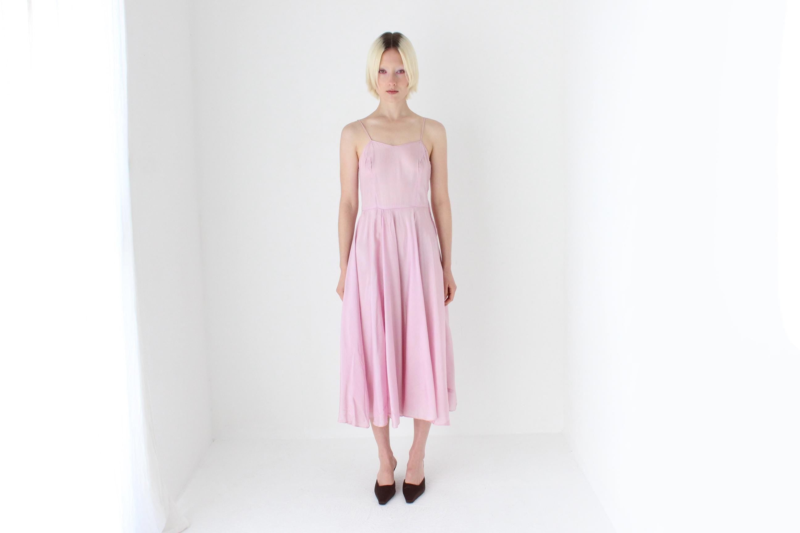 Dreamy 1950s Handmade Pastel Slip Dress