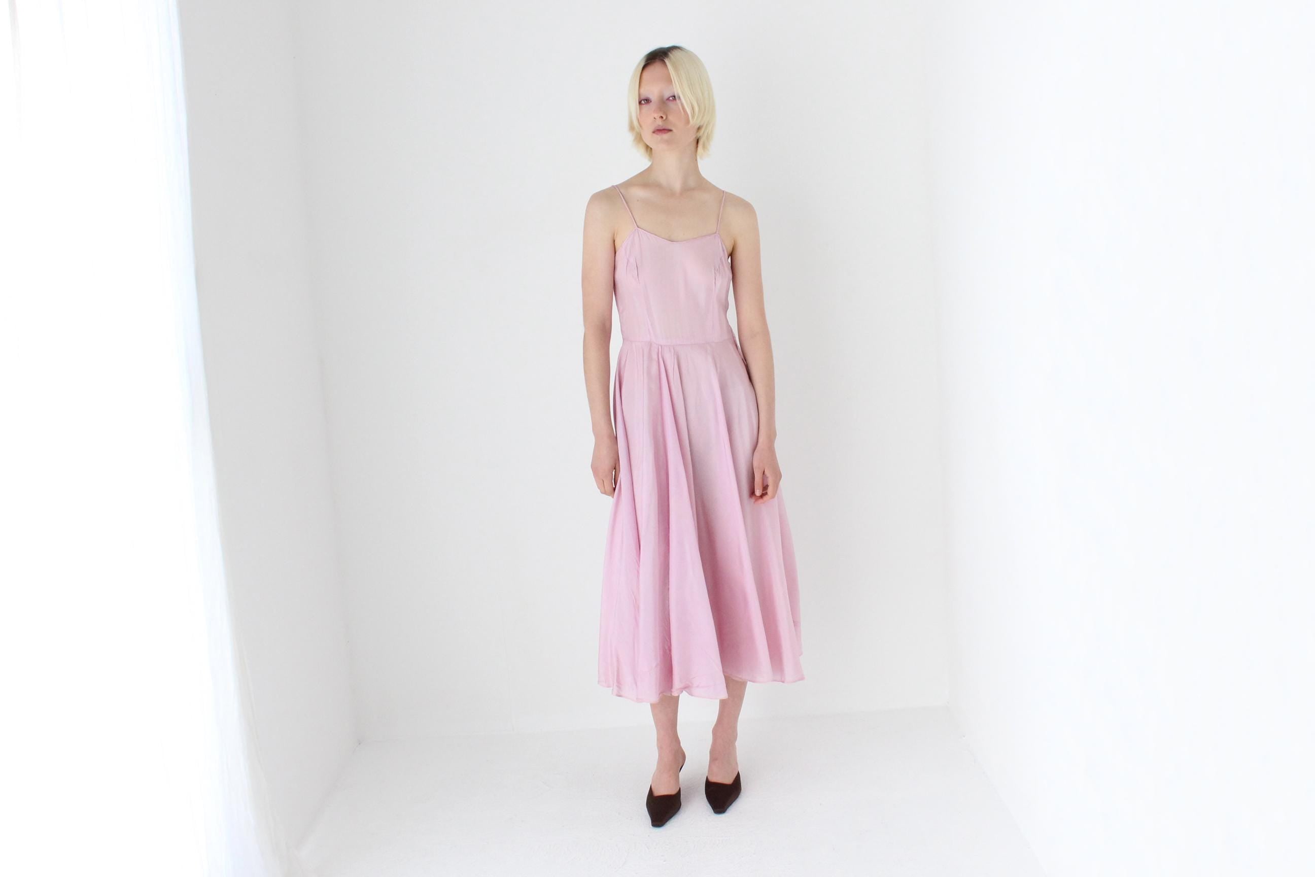 Dreamy 1950s Handmade Pastel Slip Dress