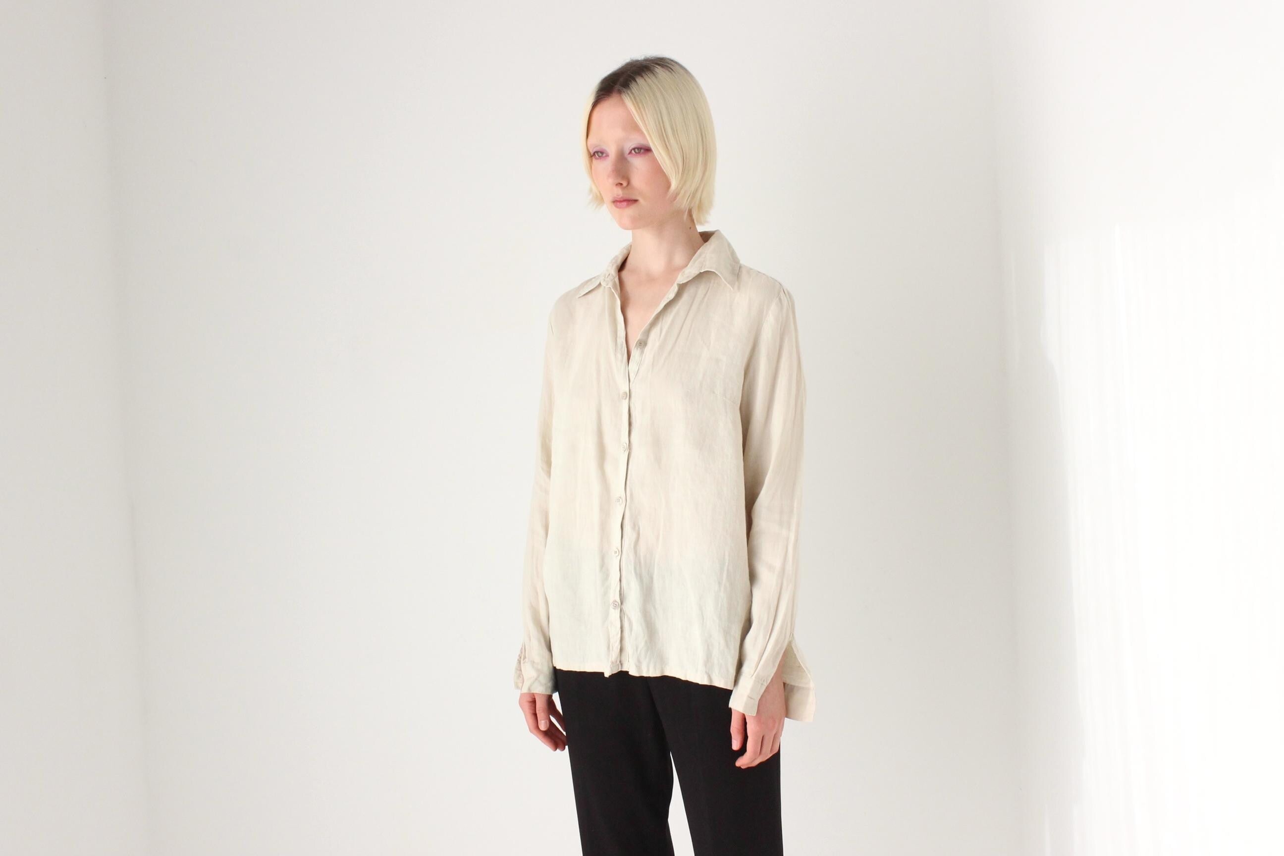 2000s Cavalli Jeans Soft Linen Shirt