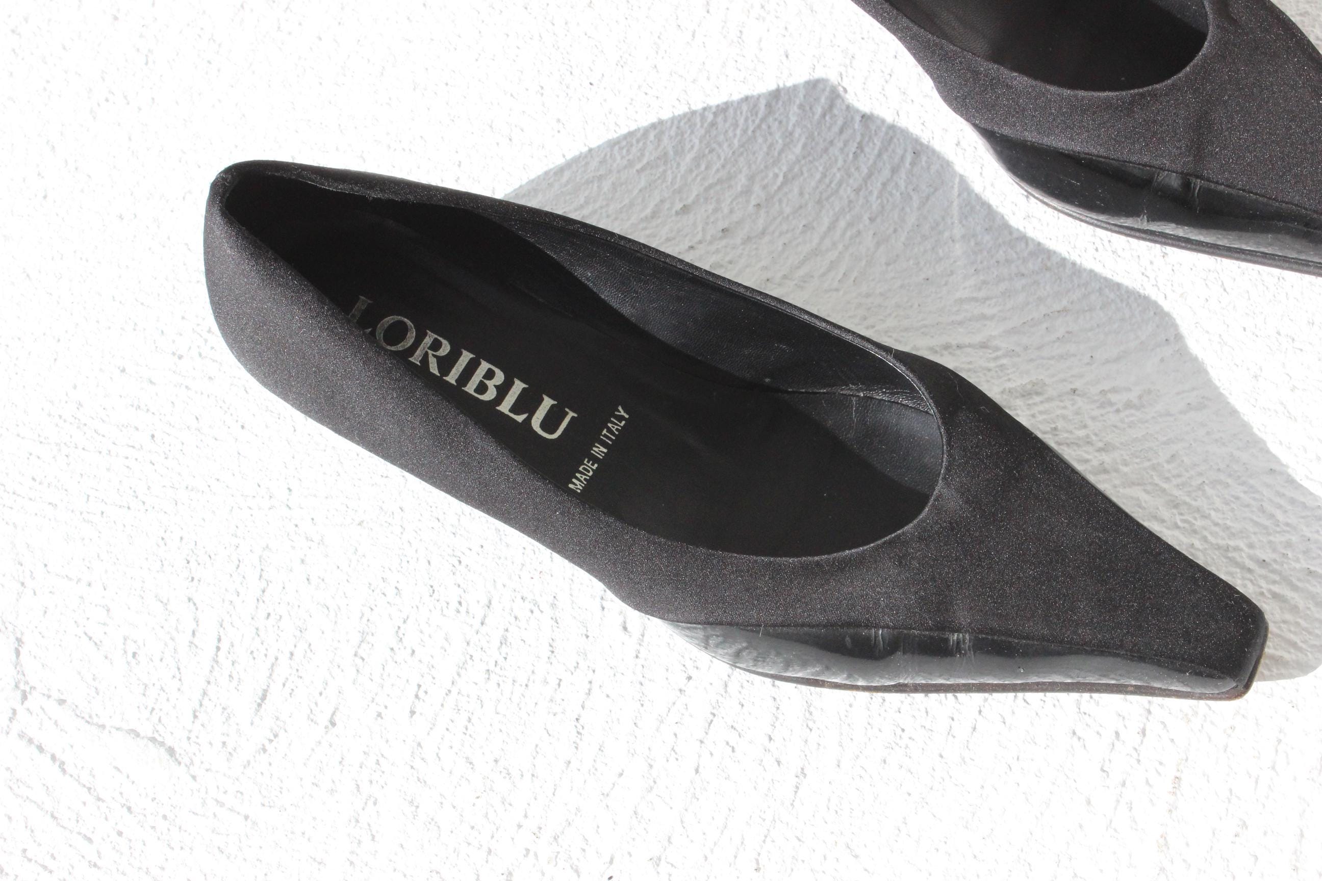 Futuristic Y2K Italian Designer Loriblu Pointed Toe Low Wedge Flats ~ Euro 38