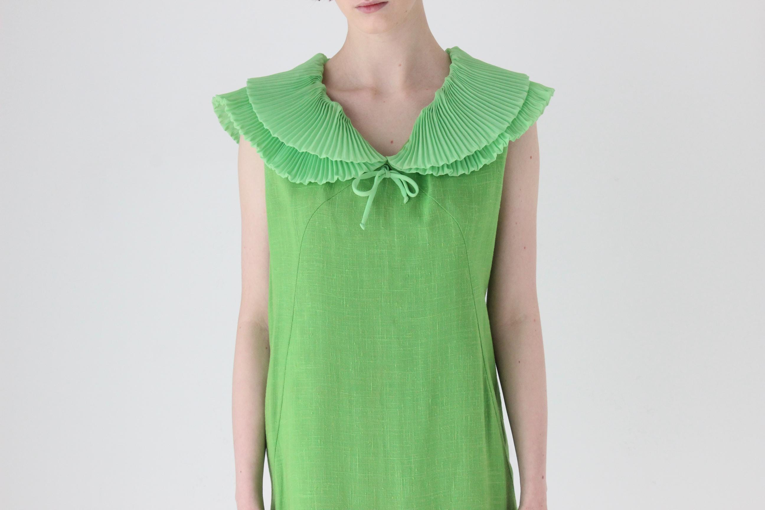 Historic 60s Pleated Collar Shift Dress by John Hilton