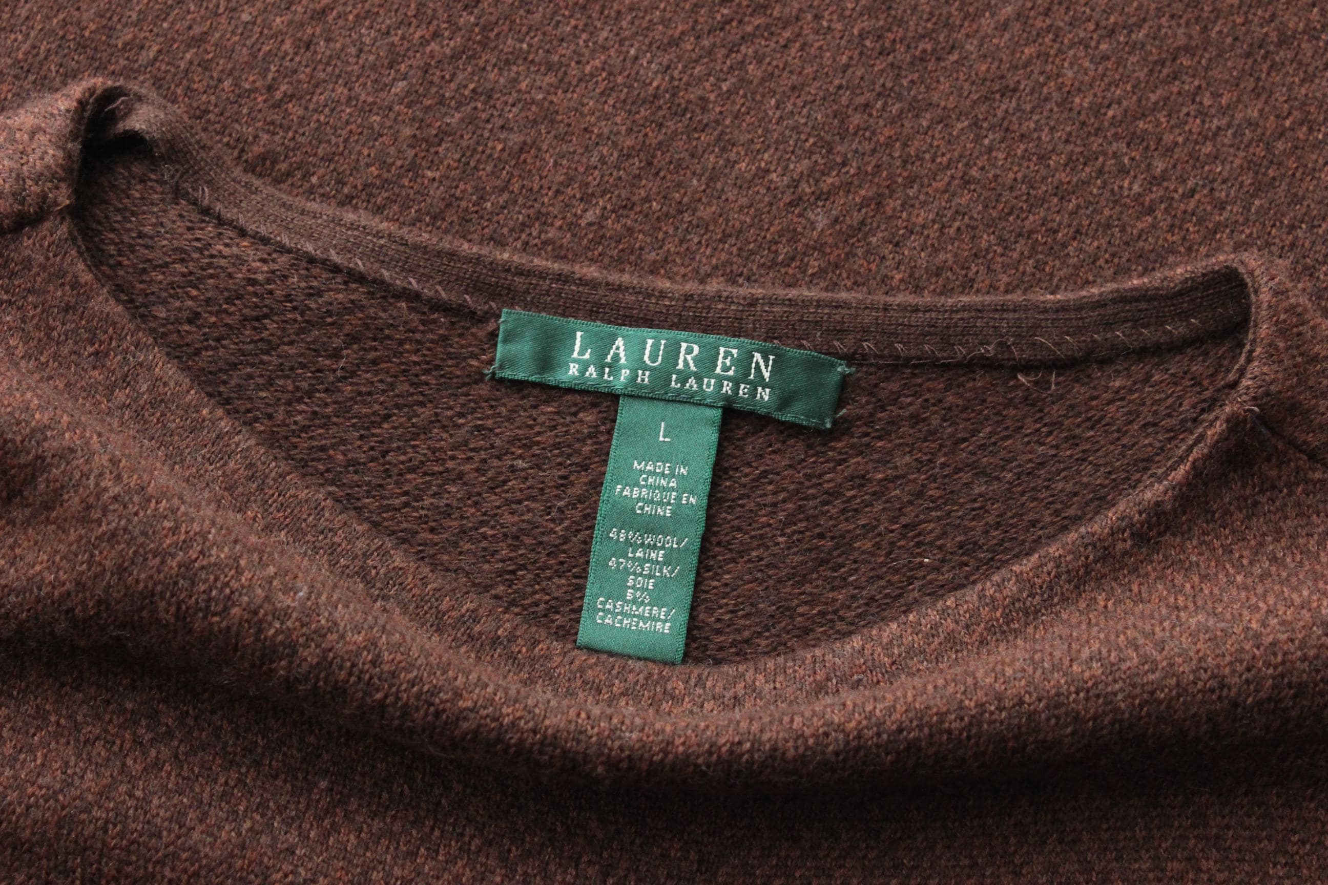 90s Ralph Lauren Wool, Silk & Cashmere Knit Dress