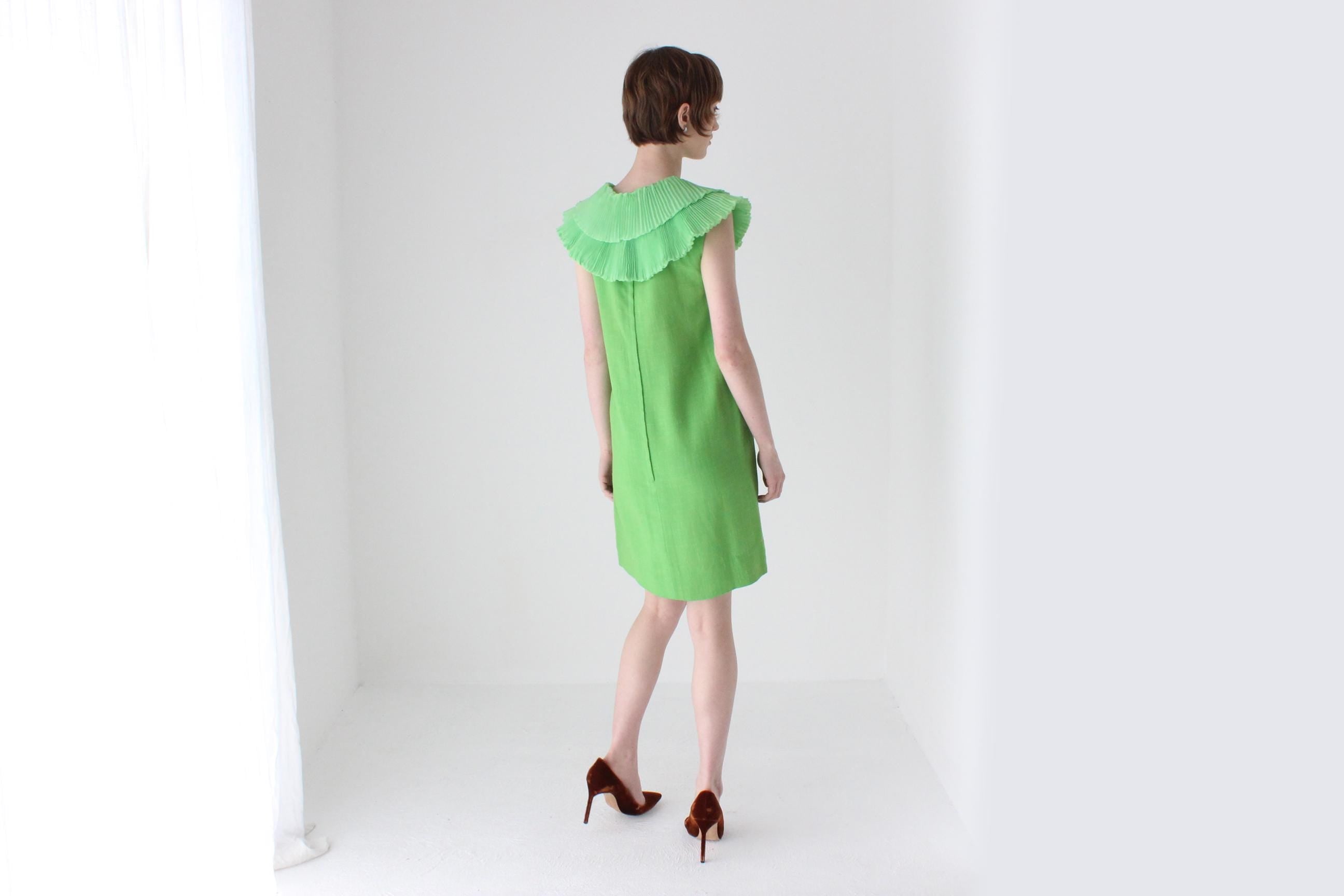 Historic 60s Pleated Collar Shift Dress by John Hilton