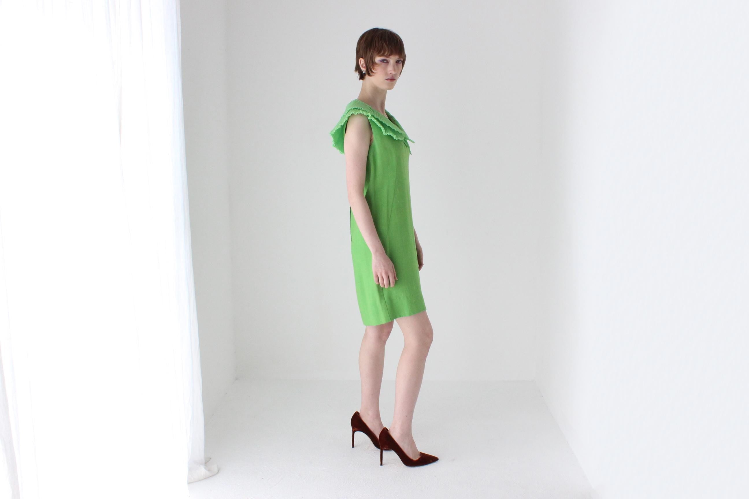 Historic 60s Pleated Collar Shift Dress by John Hilton