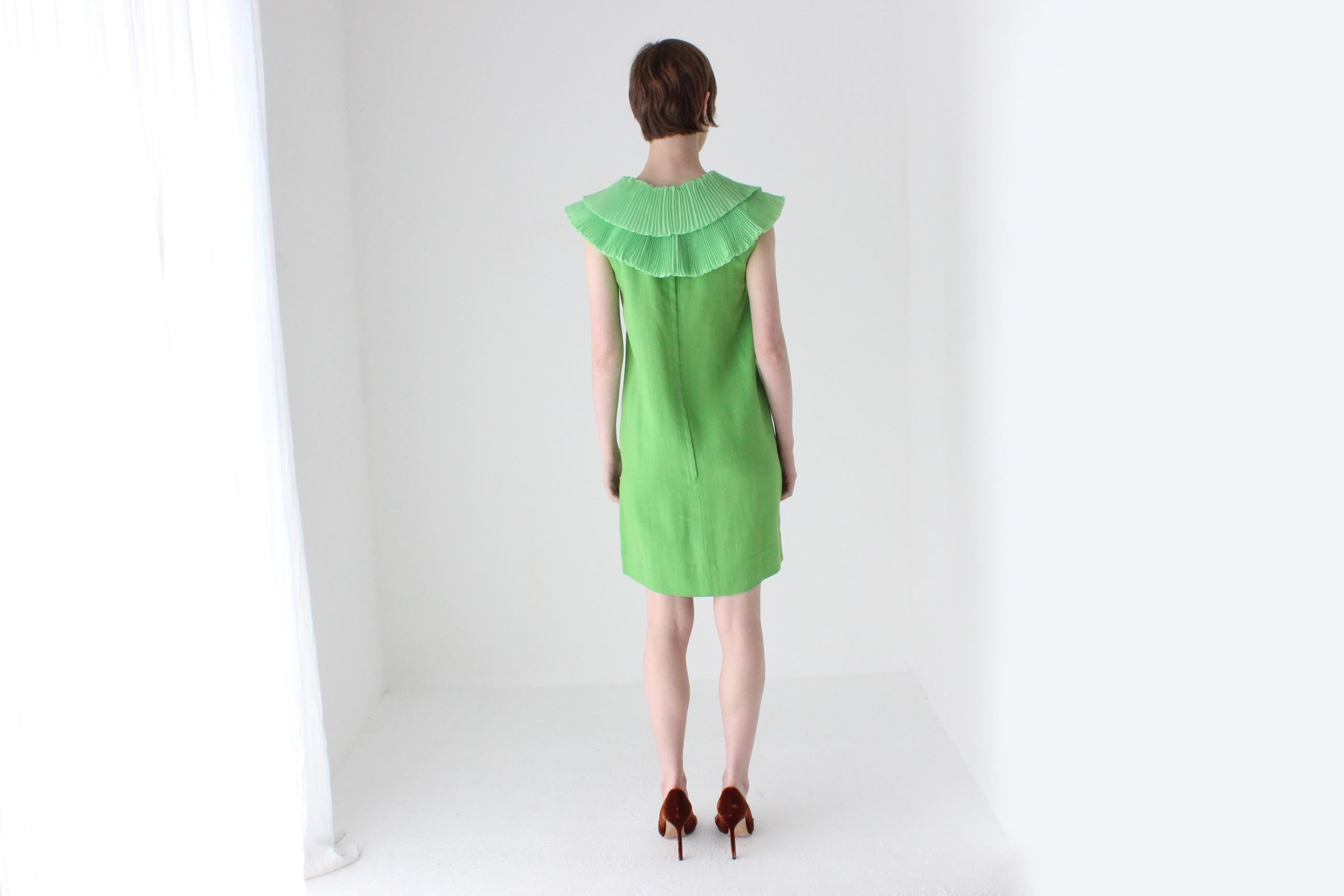 Historic 60s Pleated Collar Shift Dress by John Hilton