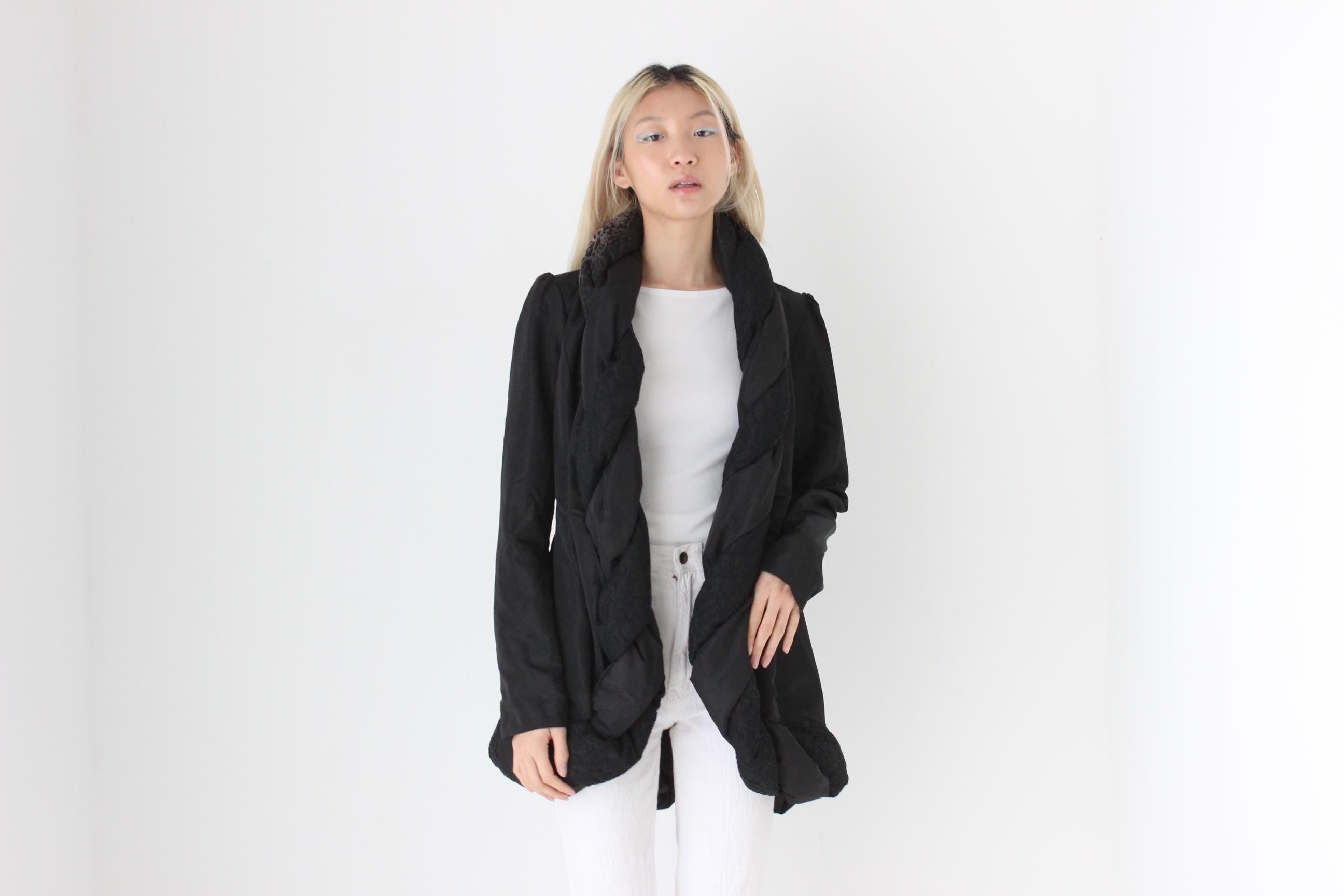 FUTURISM Y2K Braided Puffer Coat