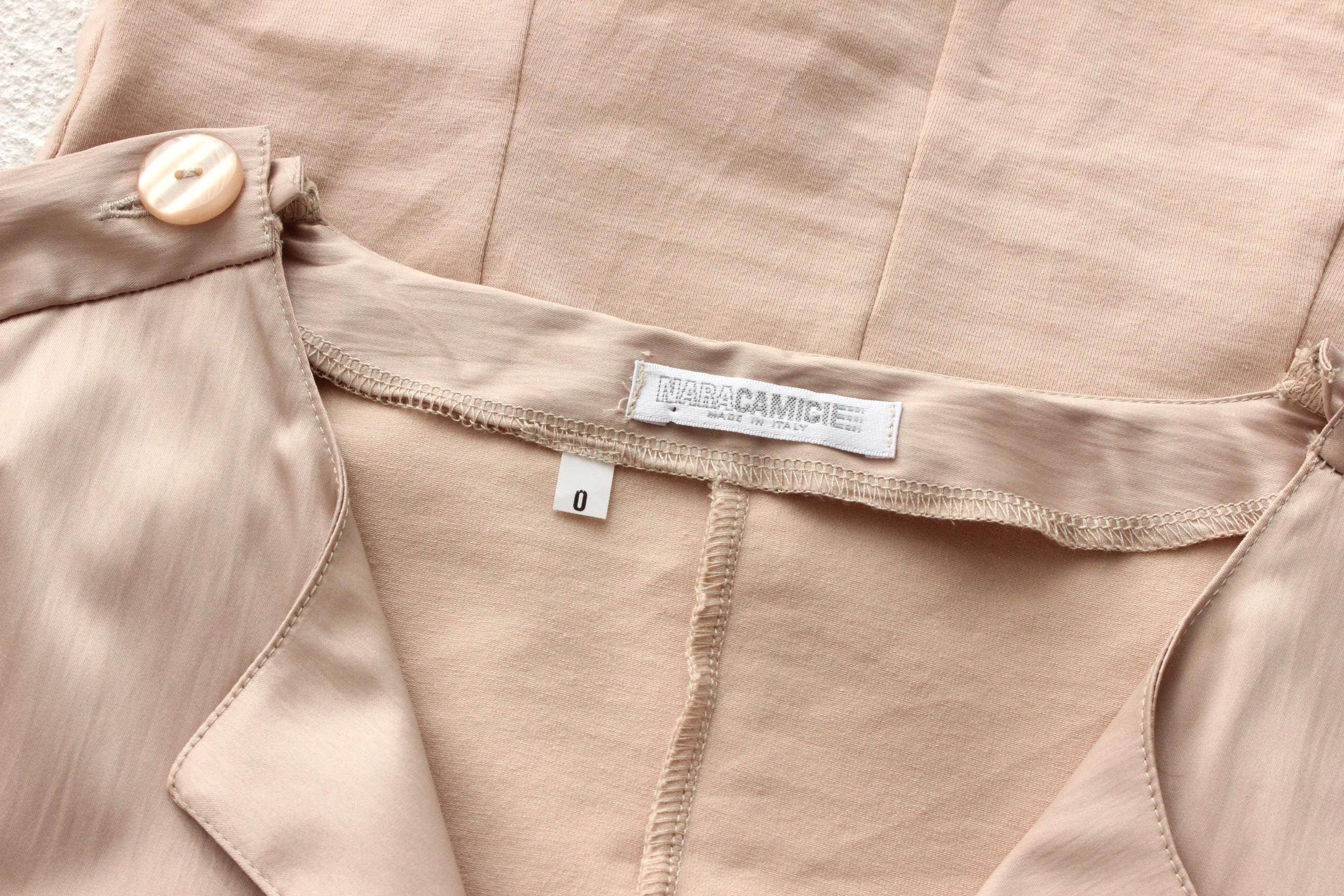FUTURISM 2000s Italian Made Nara Camicie Blush Top
