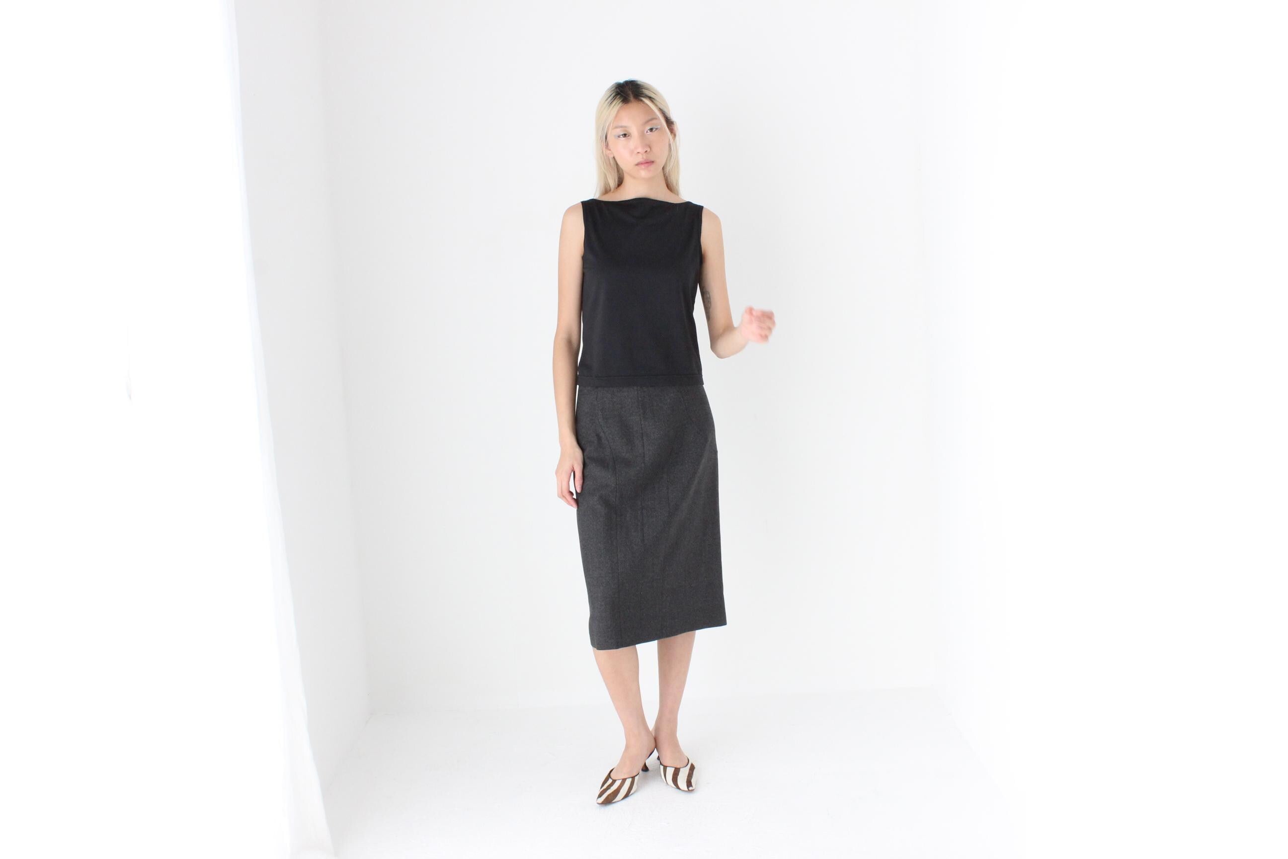 FUTURISM 90s Minimal High Neck Tank