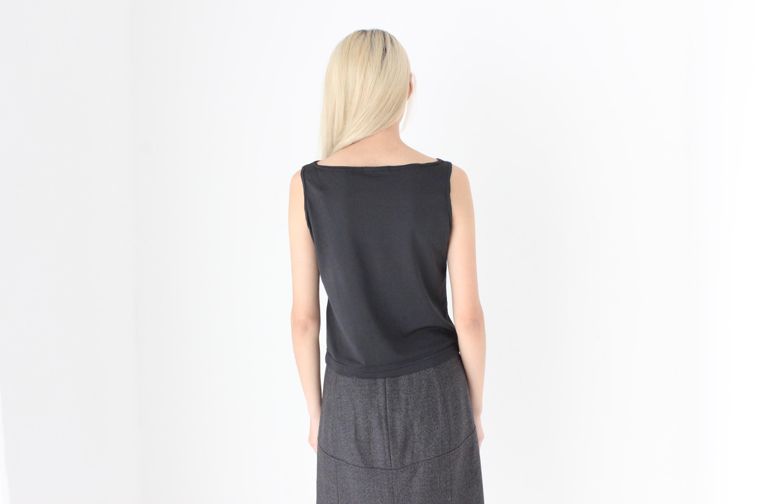 FUTURISM 90s Minimal High Neck Tank