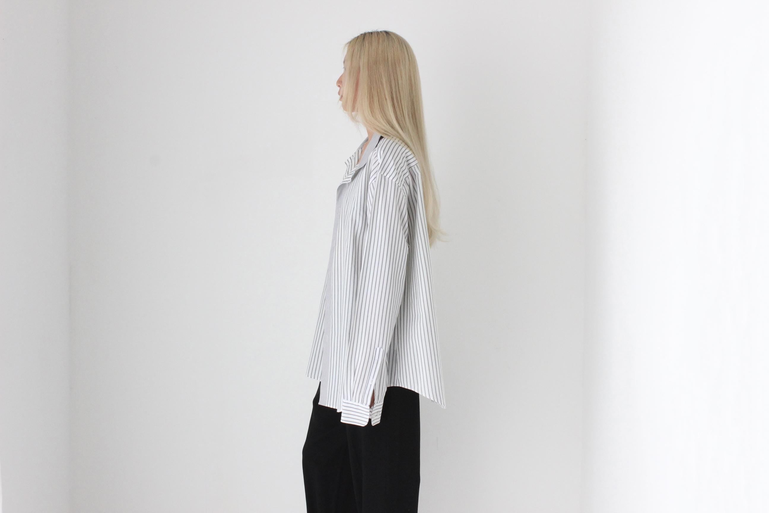 FUTURISM 90s Relaxed XL Striped Button Up