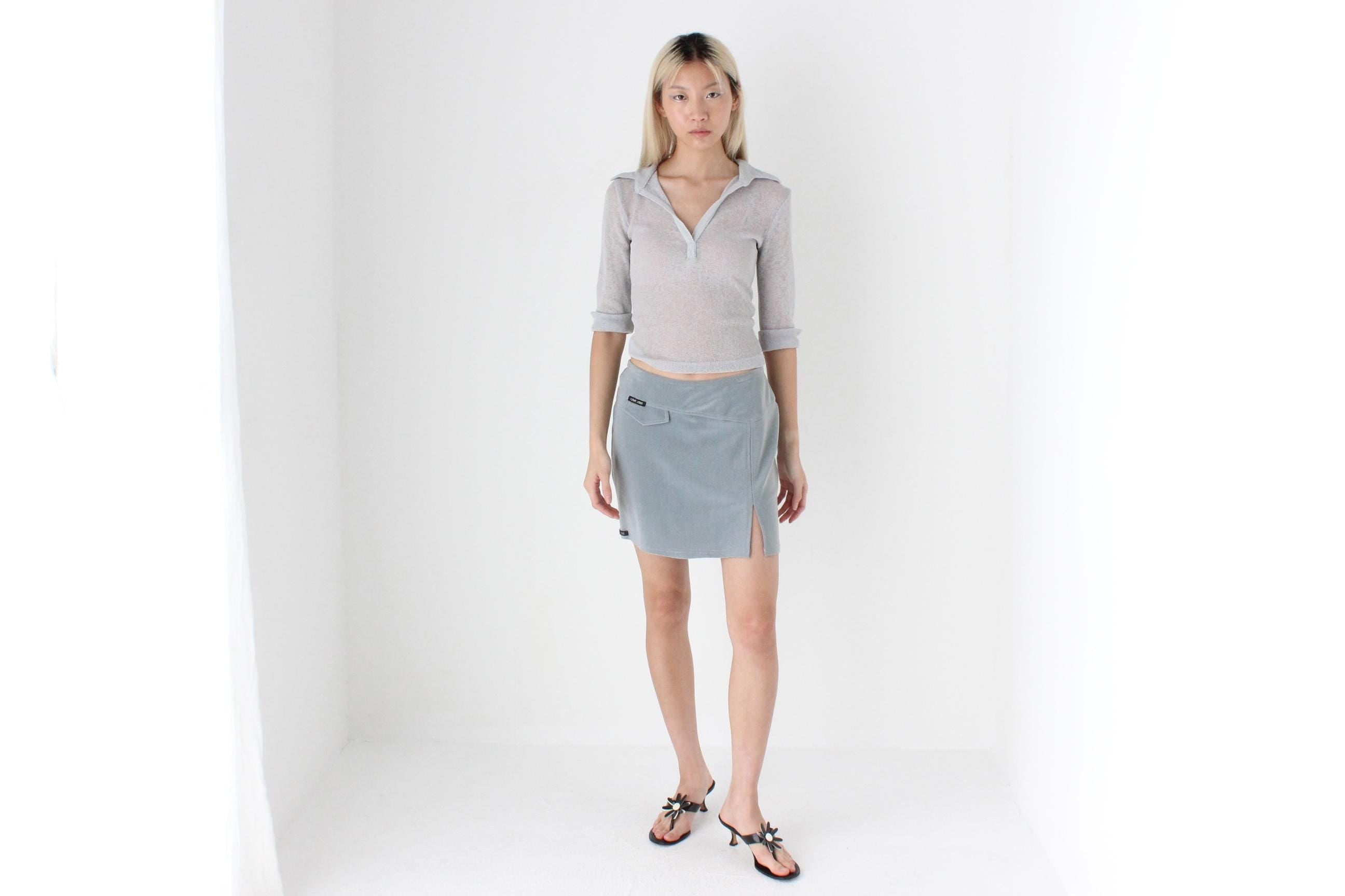 FUTURISM 90s Glitter Mini Club Skirt by 'Love Love'