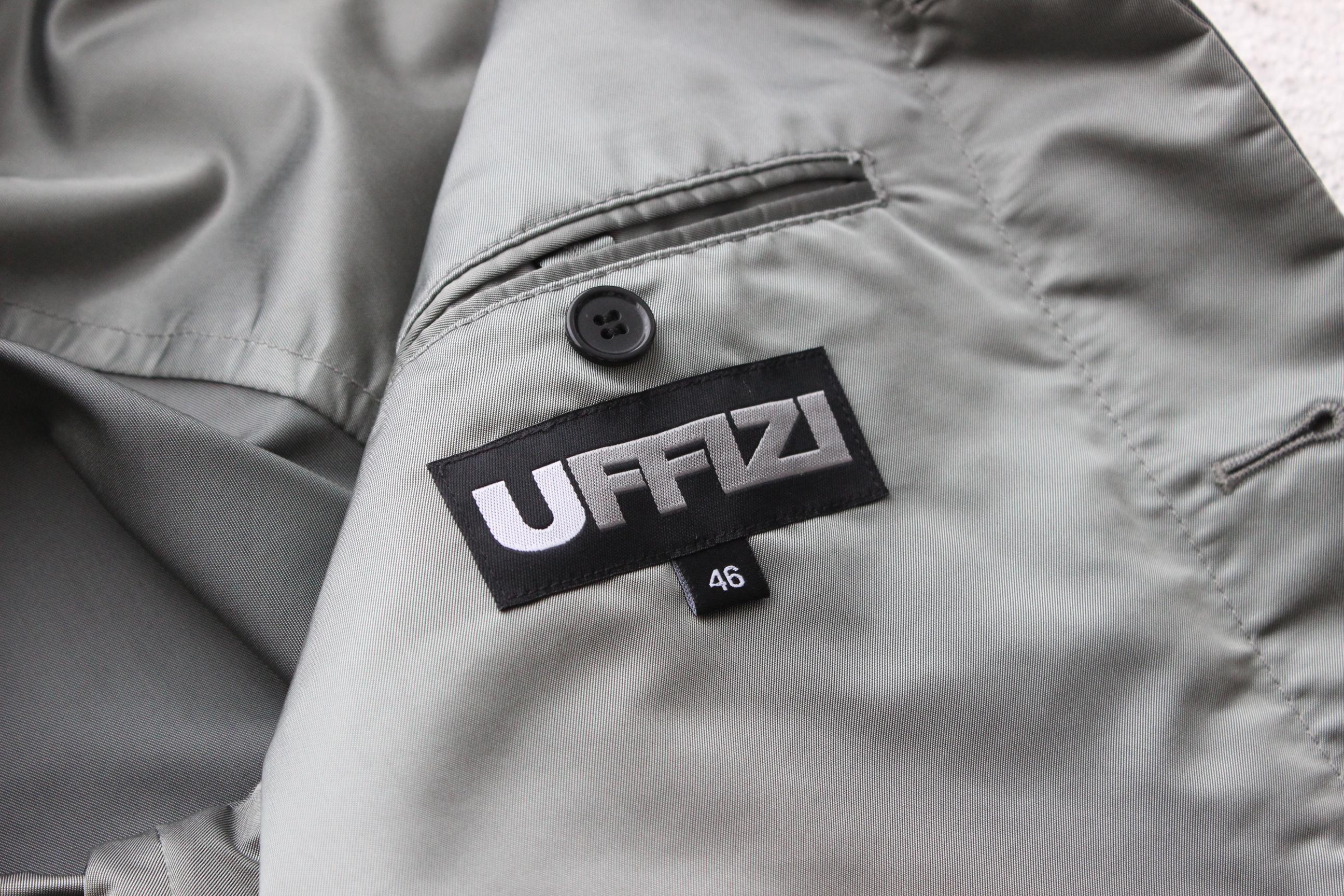 FUTURISM Y2K Italian Vintage 'UFFIZI' Metallic Boxy Windbreaker Jacket