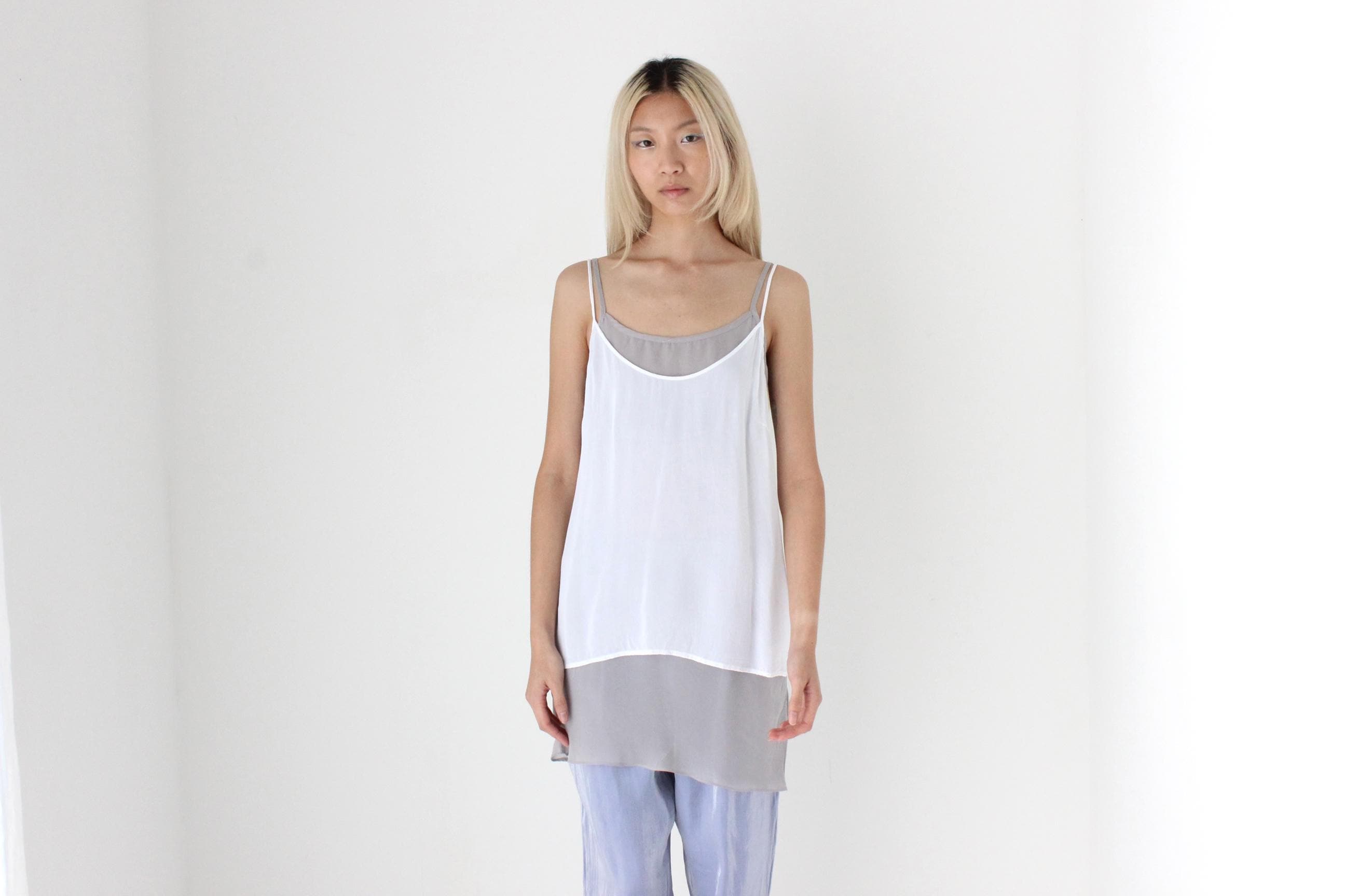 FUTURISM 90s Gauze Spaghetti Strap Cami