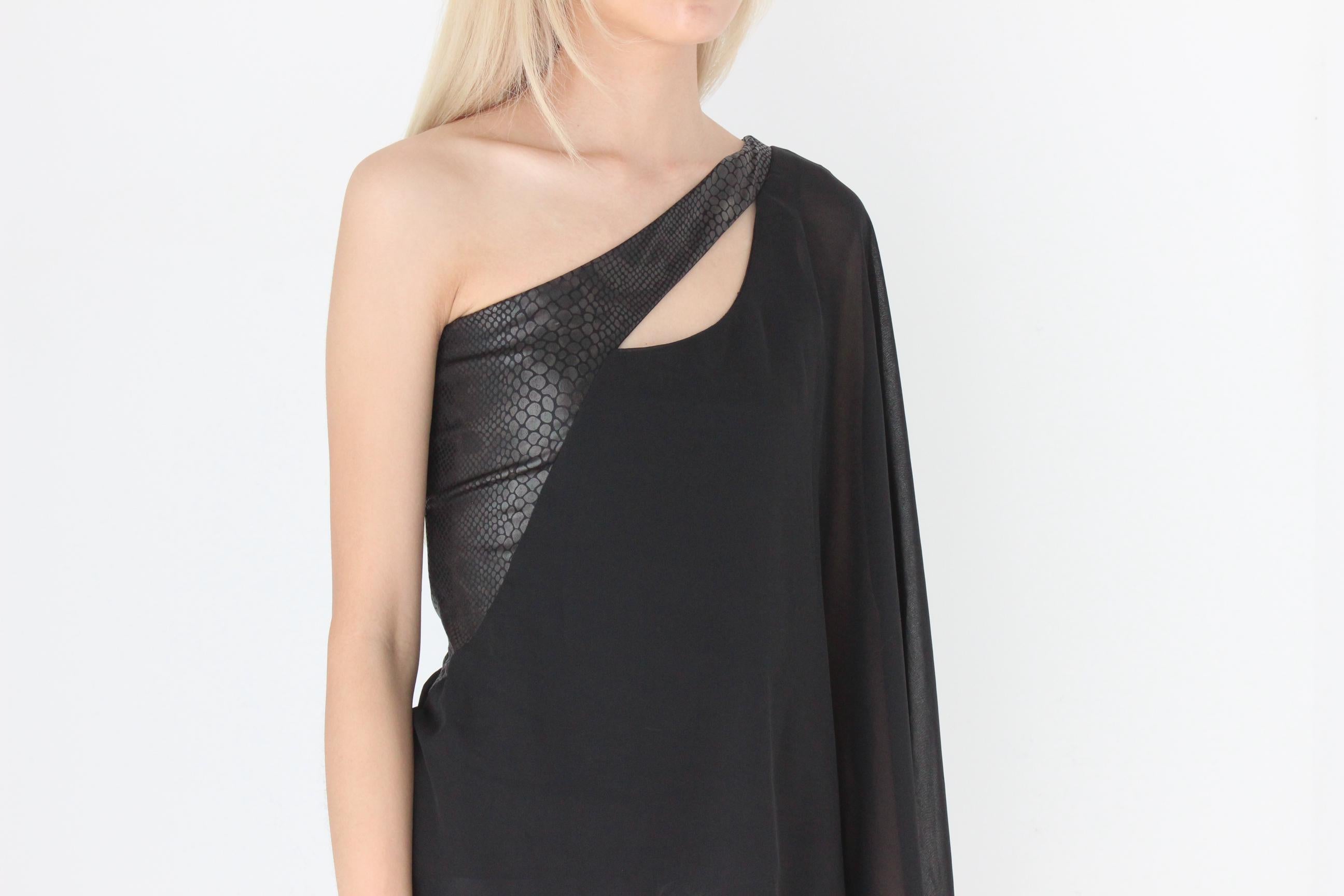 FUTURISM Y2K One Shoulder Asymmetric Wing Sleeve Top by Y London