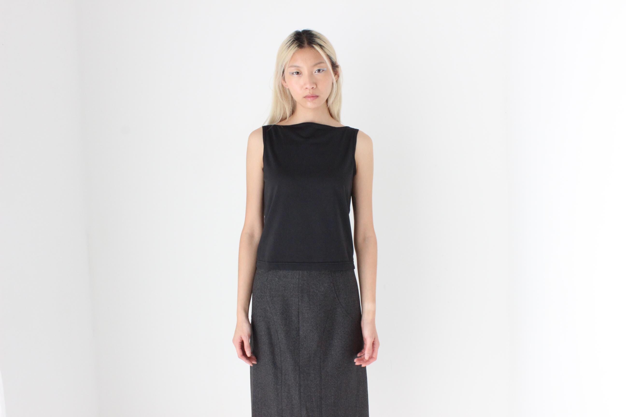 FUTURISM 90s Minimal High Neck Tank