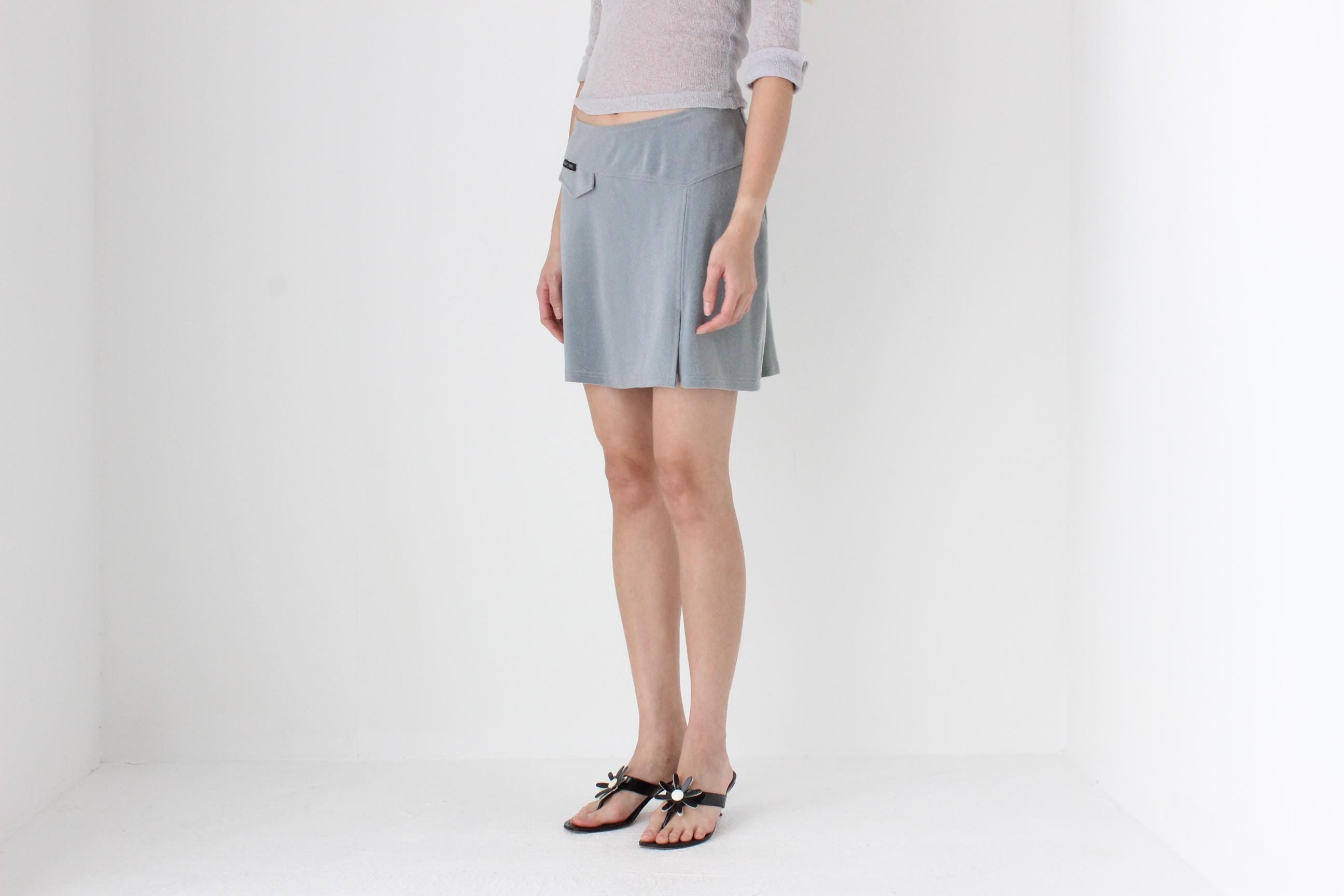 FUTURISM 90s Glitter Mini Club Skirt by 'Love Love'