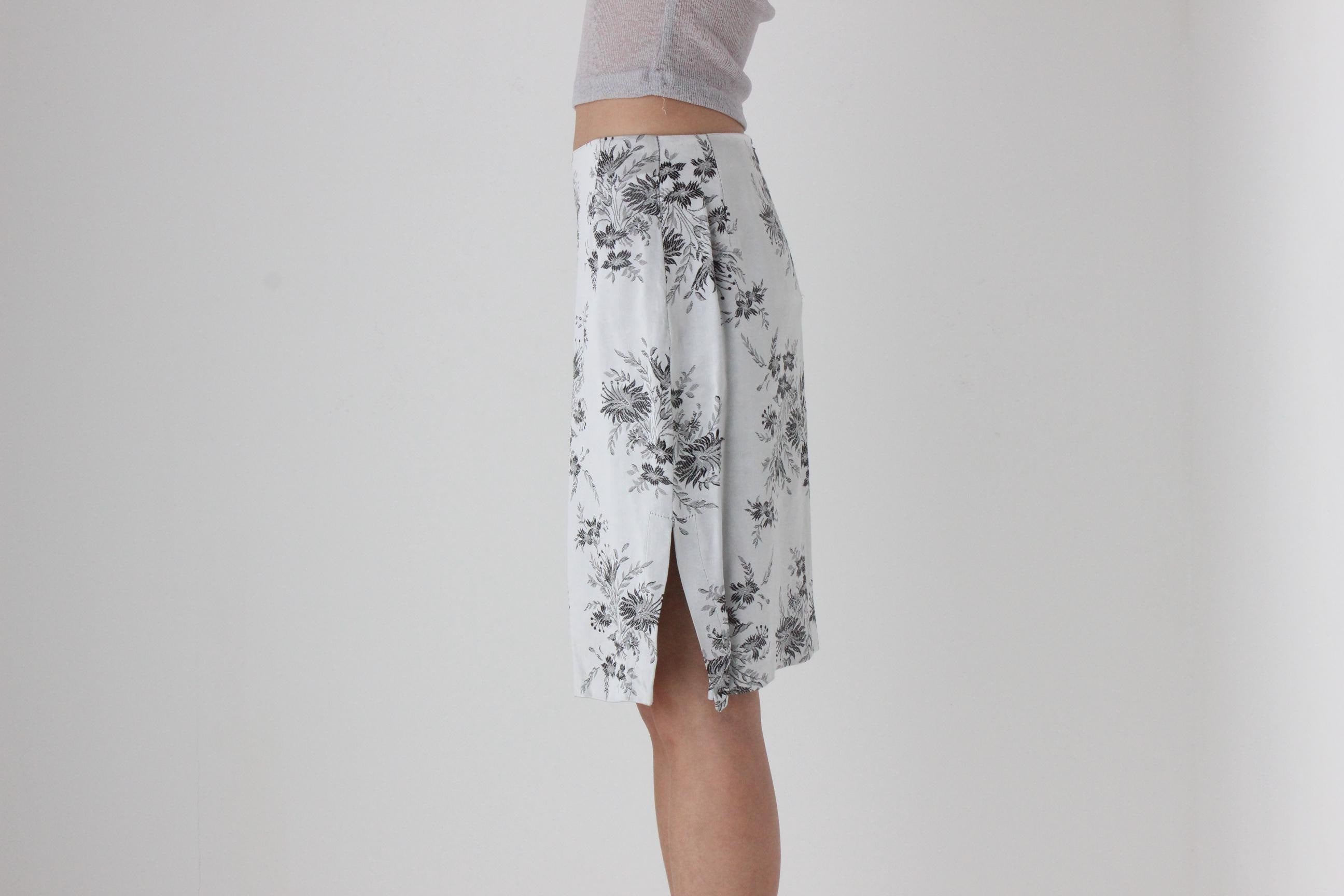 FUTURISM 90s Satin Blossom Skirt
