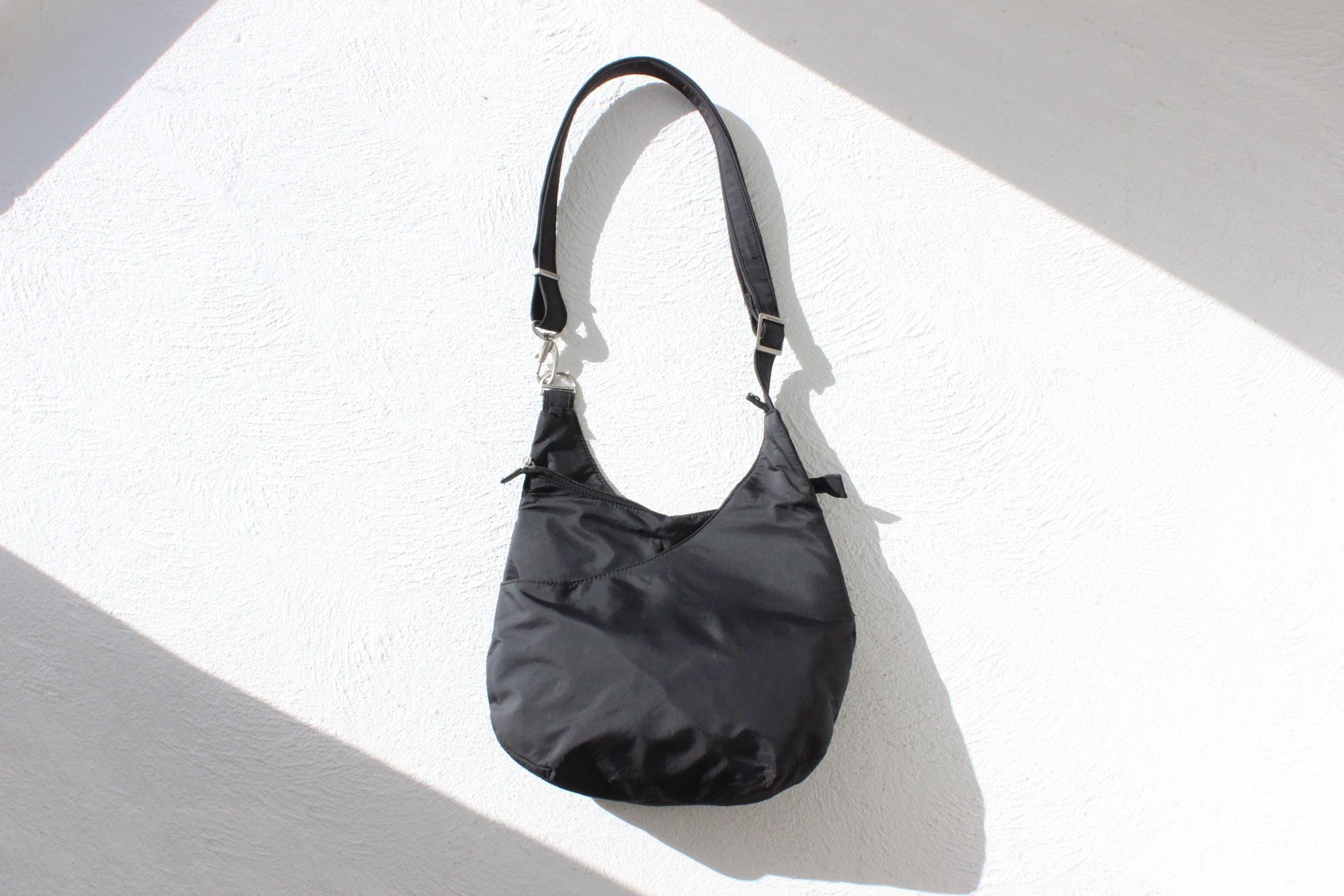 FUTURISM 2000s Black Mid-Size Nylon 'Travelon' Bag