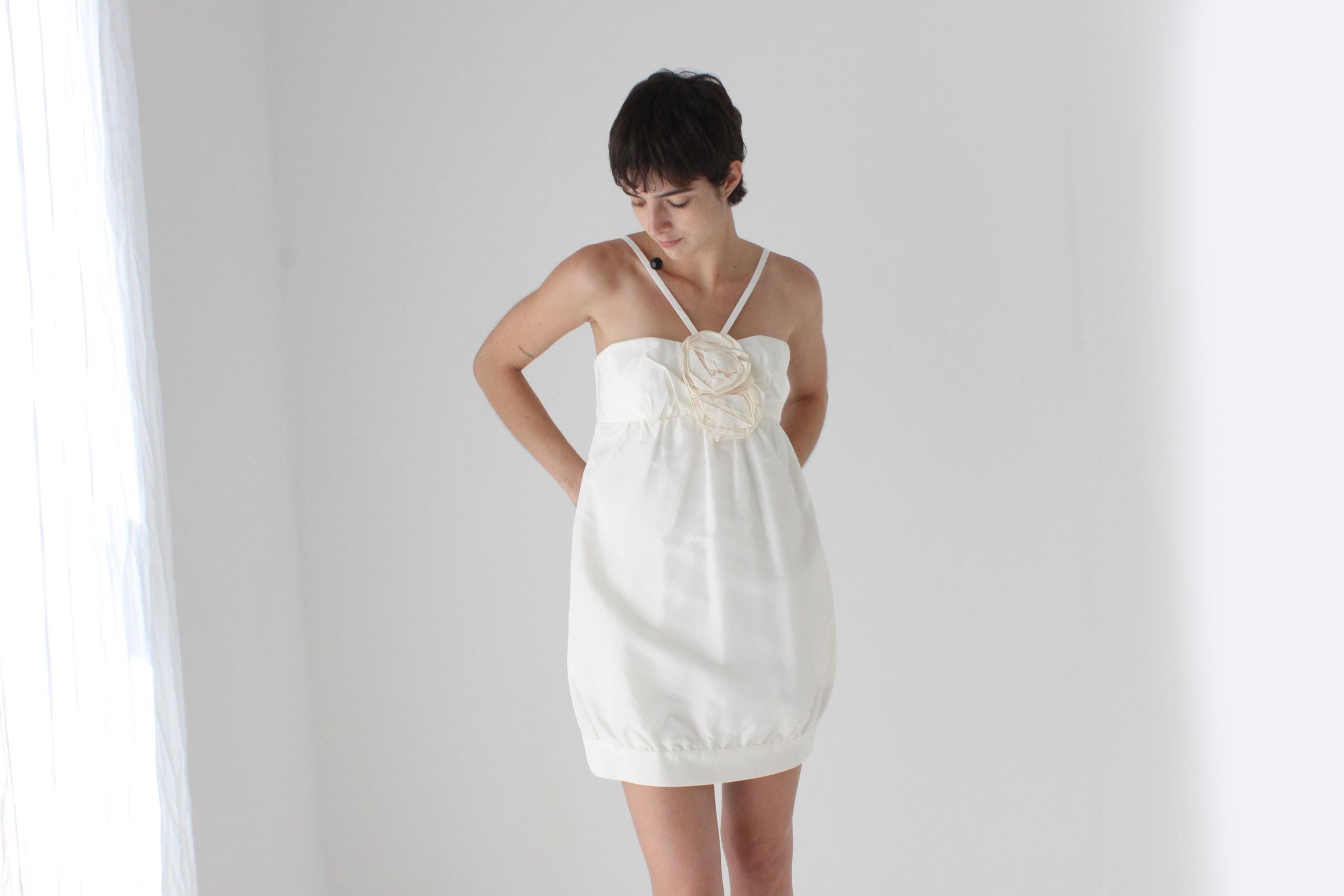 2000s AMSALE Puff Taffeta Bubble Mini