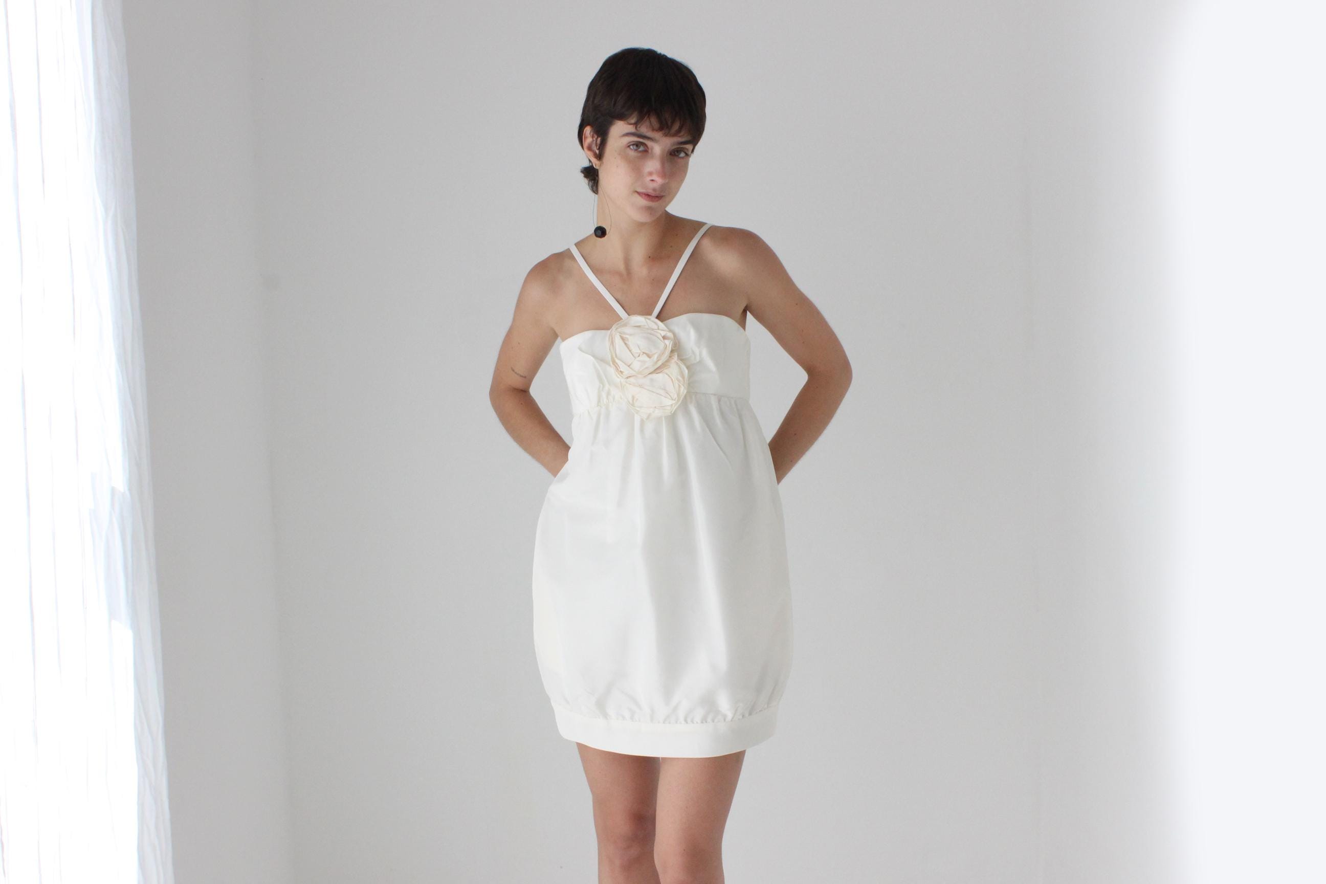 2000s AMSALE Puff Taffeta Bubble Mini