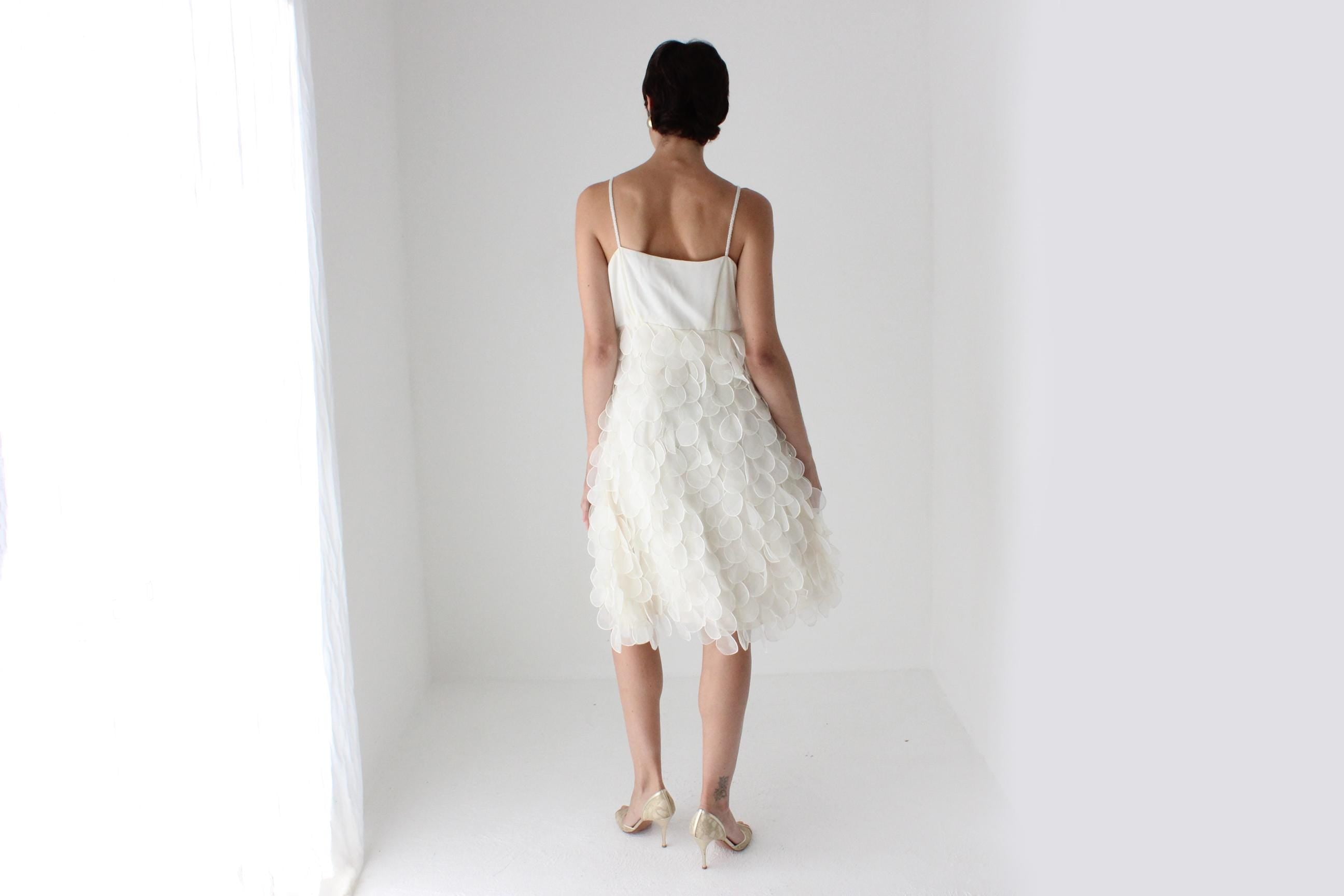 Dreamy 60s 3D Petal Empire Waist Cocktail Dress