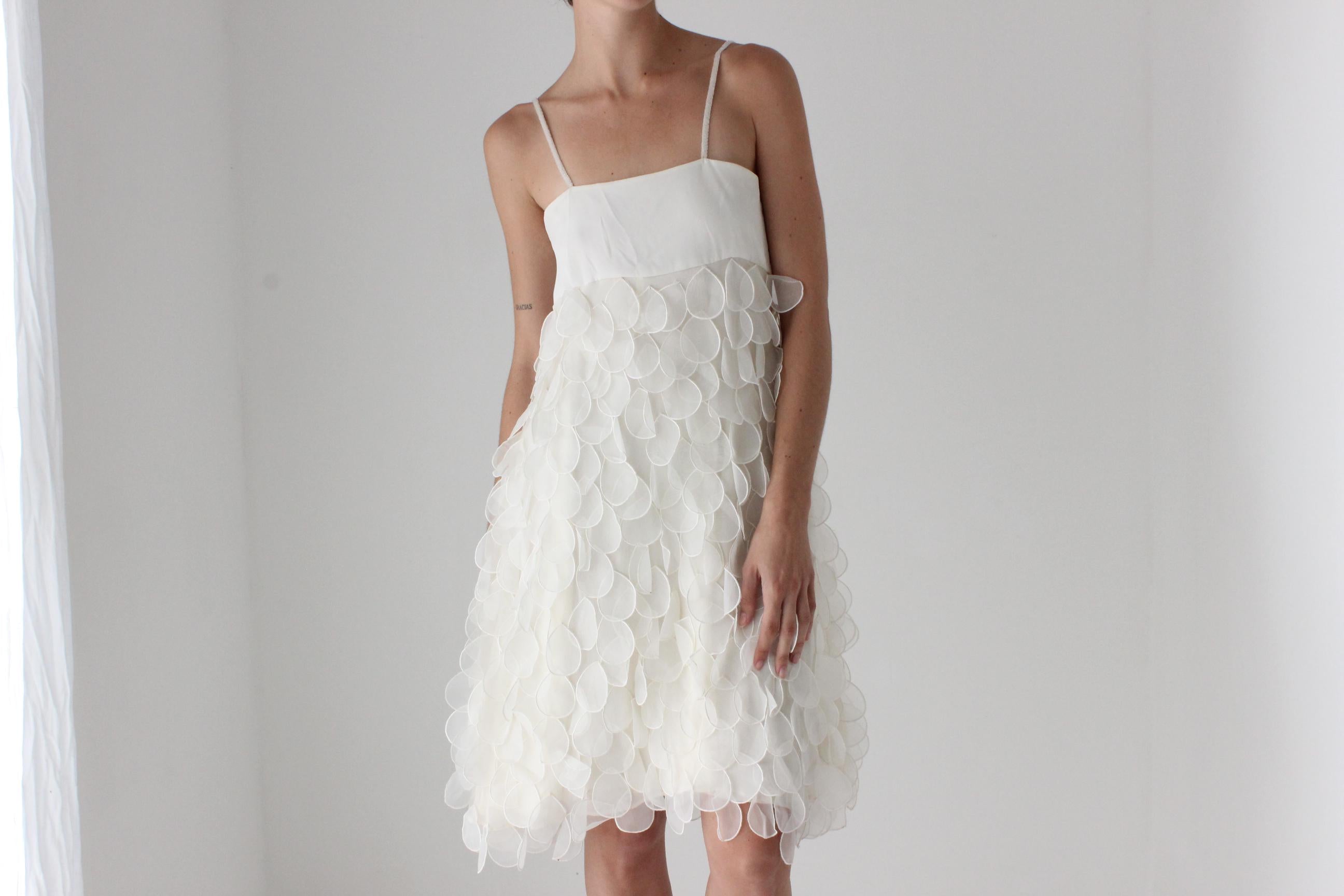 Dreamy 60s 3D Petal Empire Waist Cocktail Dress