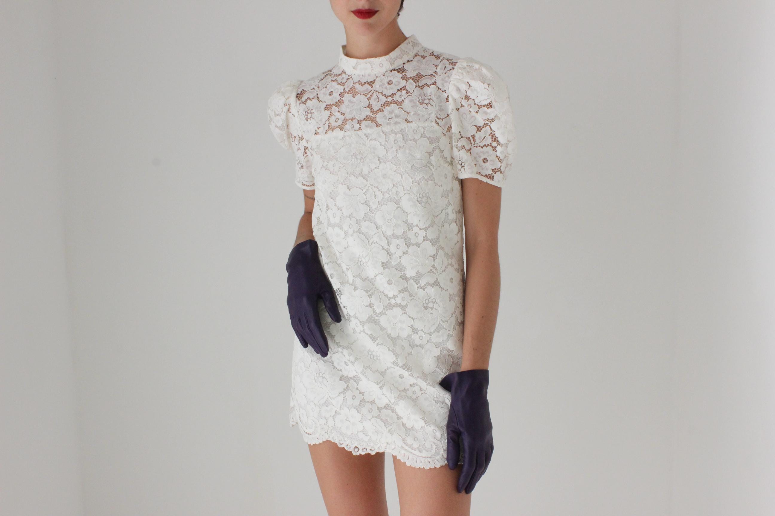 Marc Jacobs Scalloped Lace Puff Mini