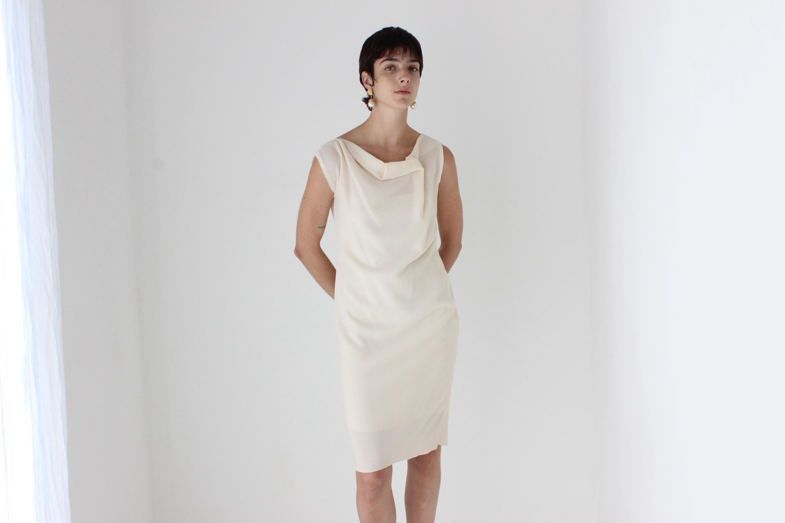 2000s ROKSANDA Wool & Silk Origami Shift