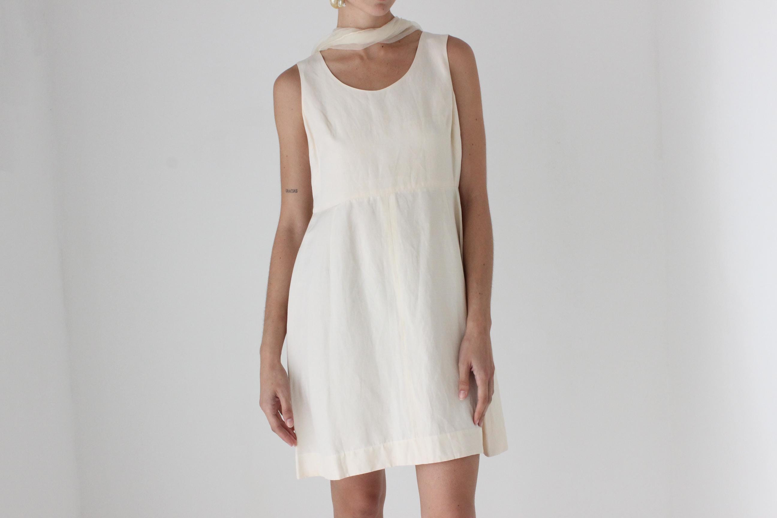 90s Morgane Le Fey Silk / Linen Mini
