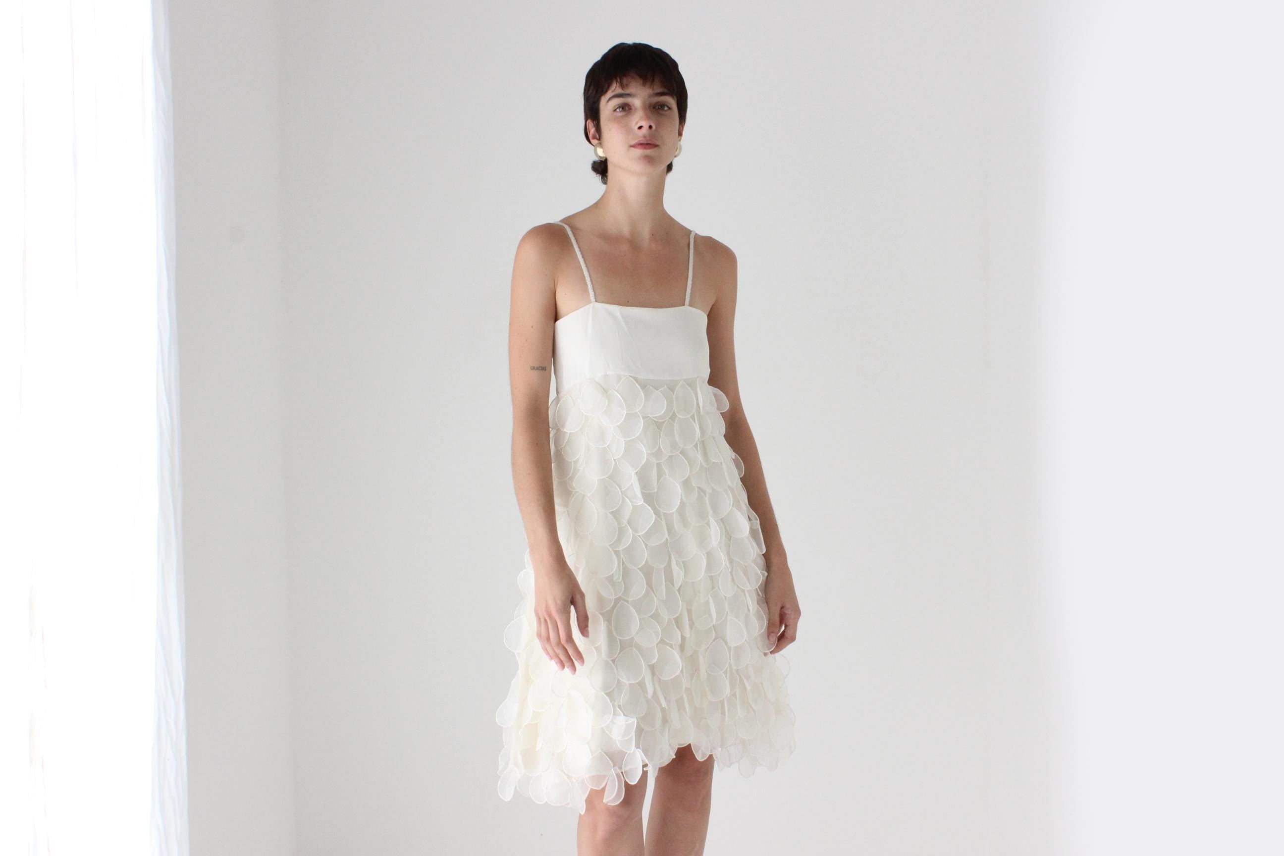 Dreamy 60s 3D Petal Empire Waist Cocktail Dress