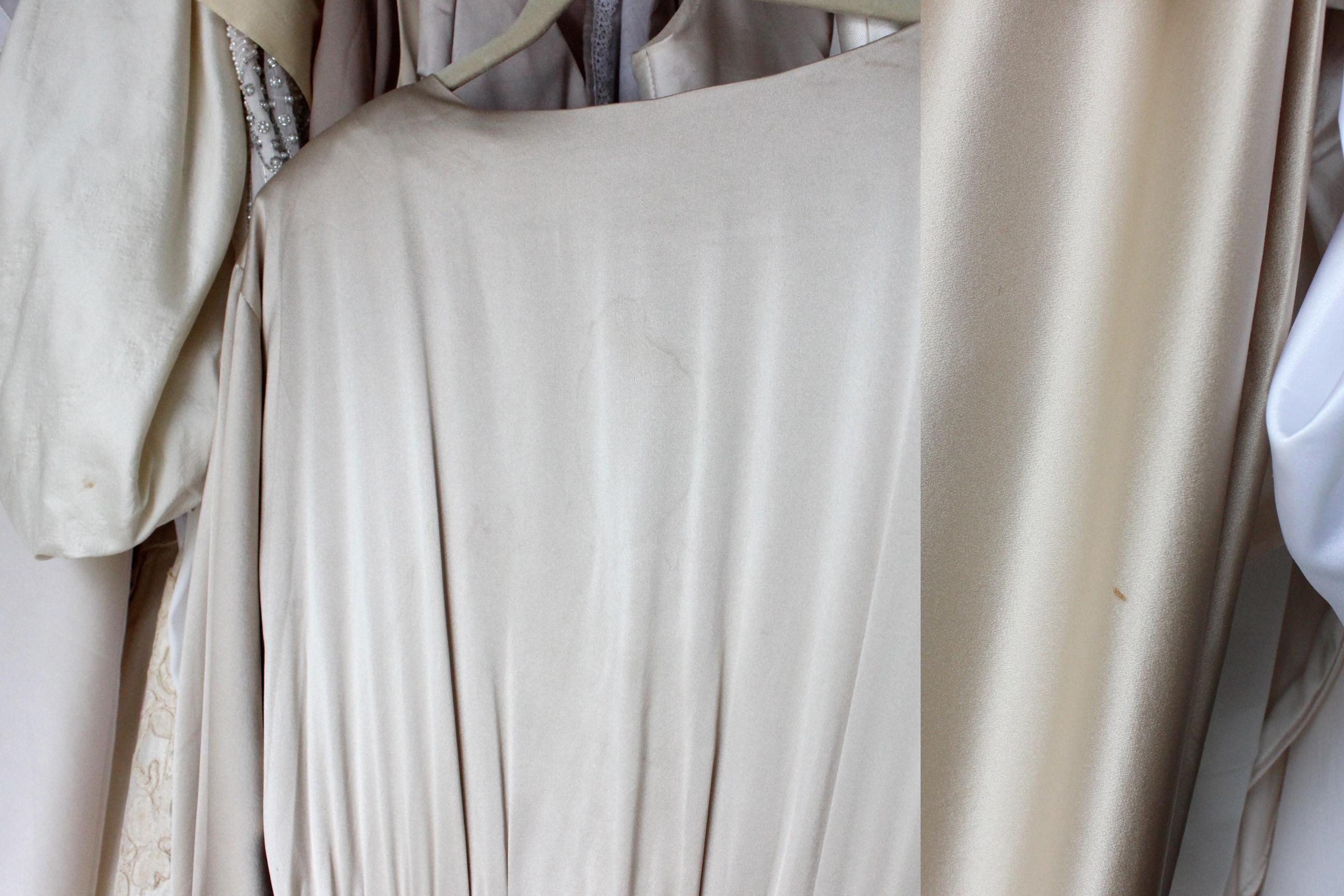 80s Liancarlo x Lillie Rubin Beaded Pure Silk Draped Cocktail Dress