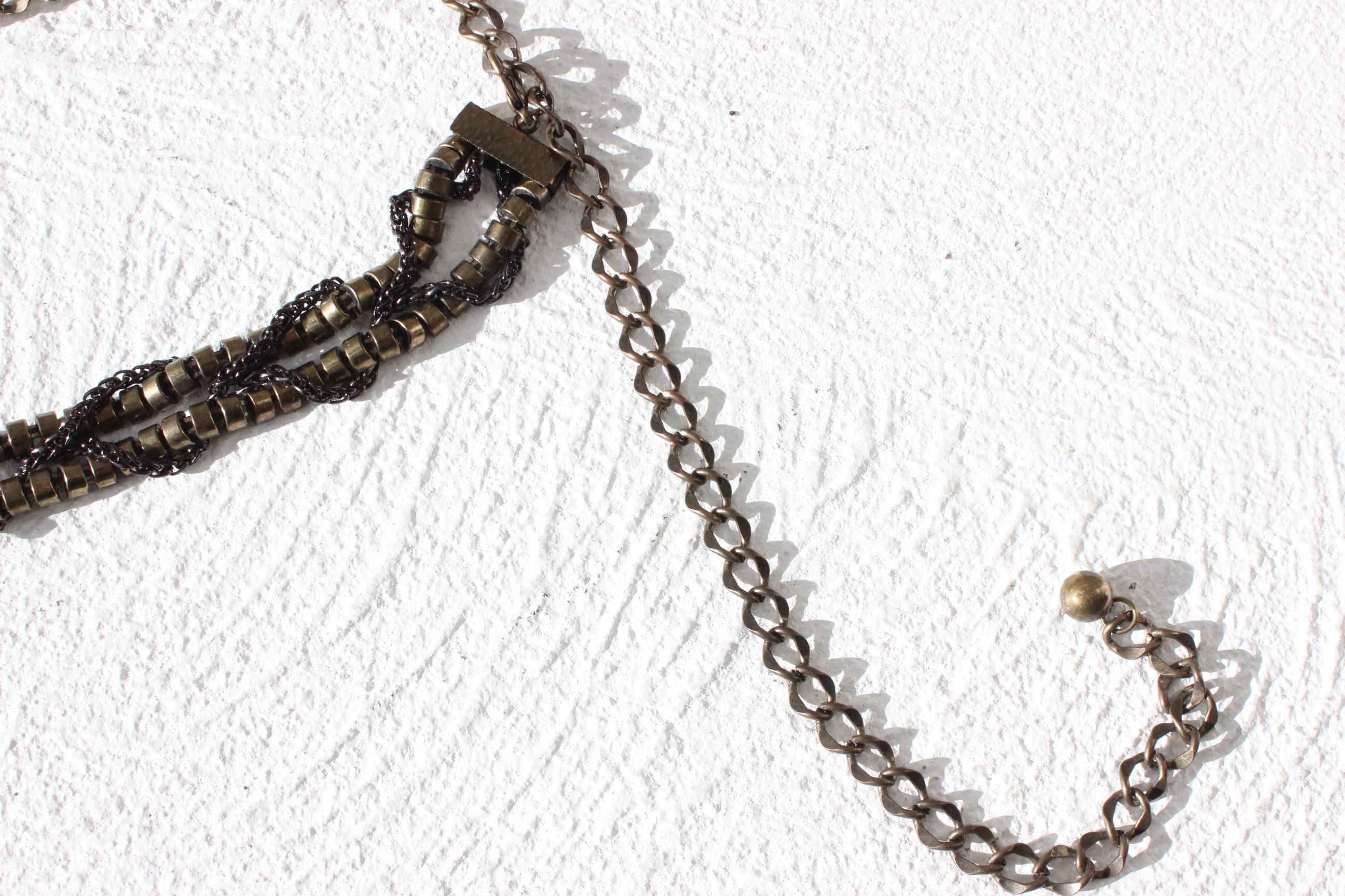 FUTURISM Y2K Industrial Metal Chain Belt