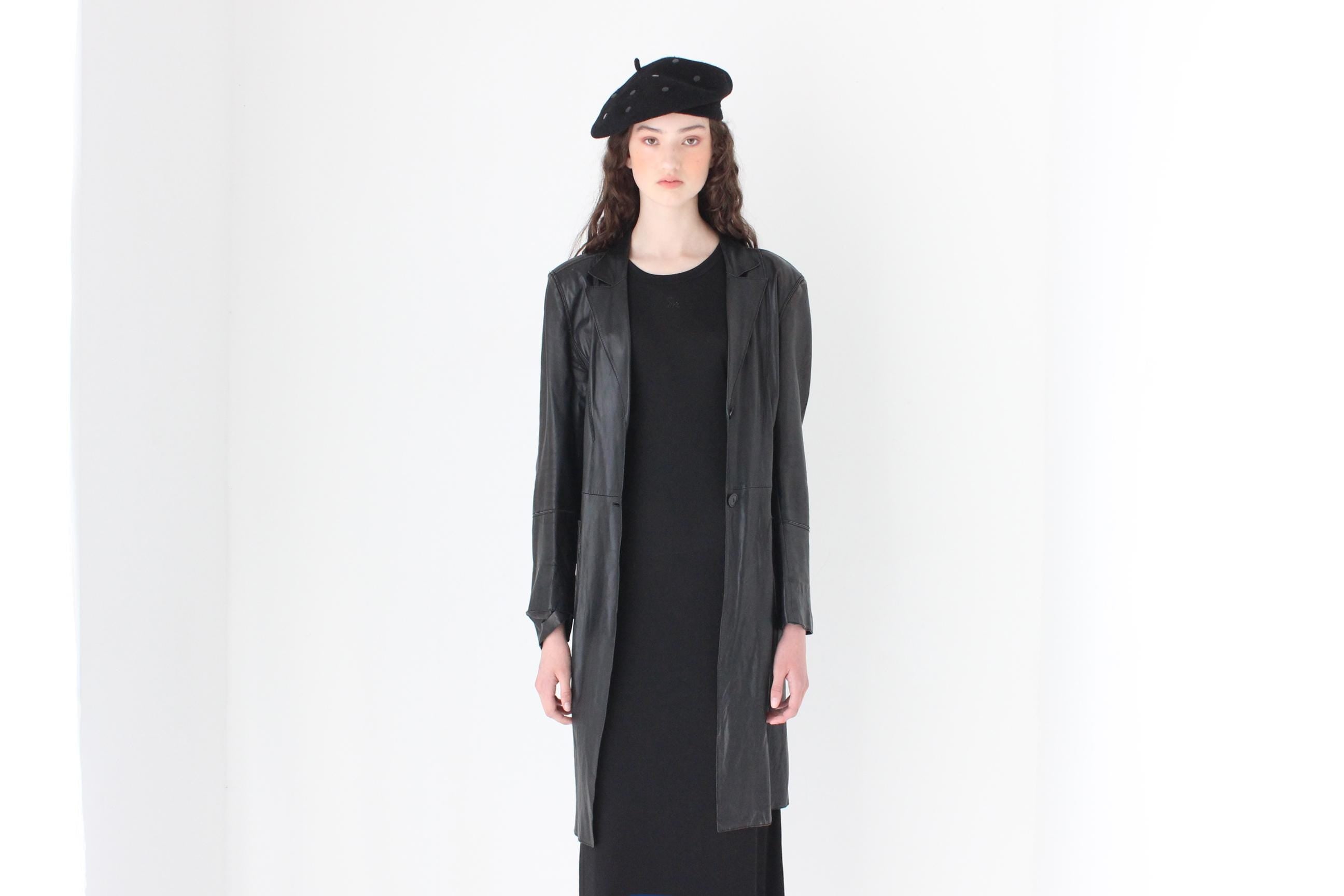 FRENCH COLLECTION 90s Softest Lambskin Leather Coat by Sylvie Schimmel